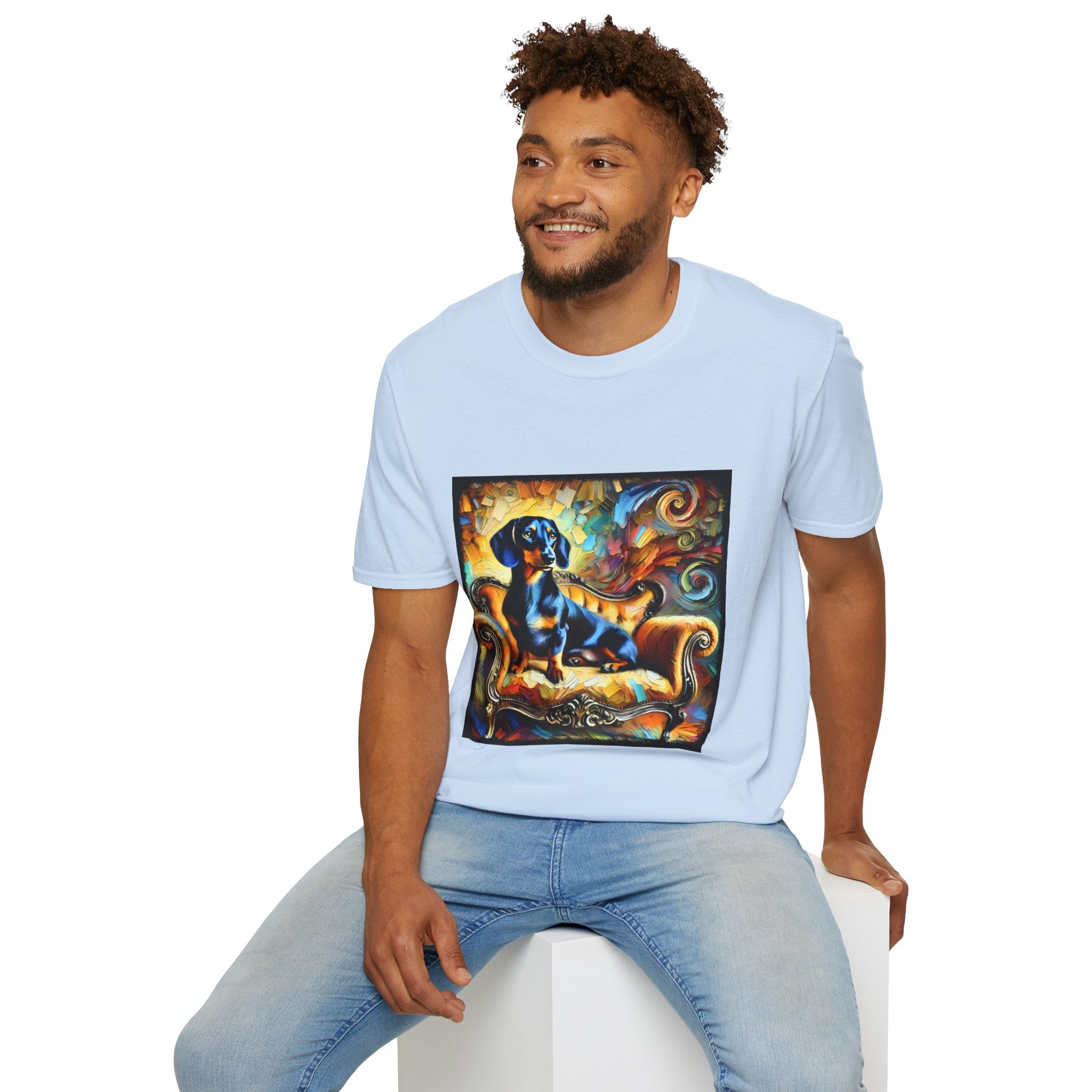 Dachshund Bold Swirl | Unisex Dog T-Shirt