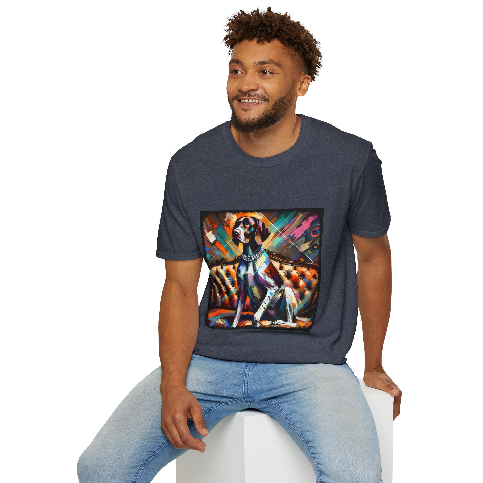 German Shorthaired Pointer Bold Diamond Classic | Unisex Dog T-Shirt