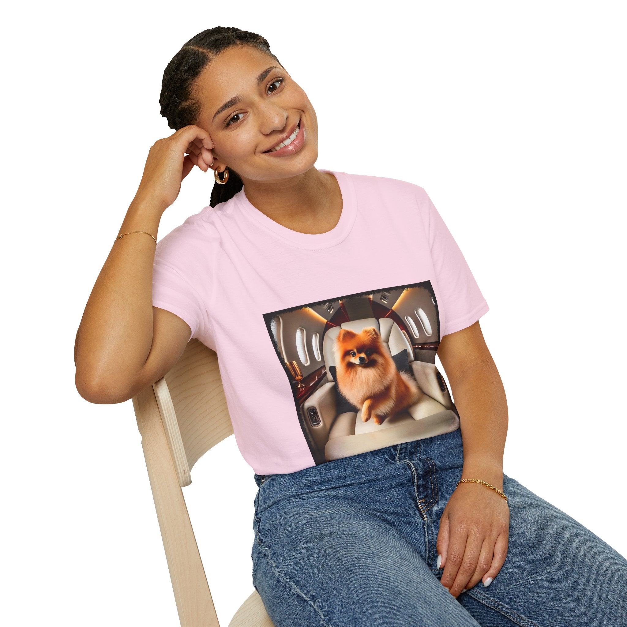 Pomeranian Jet Setter | Unisex Dog T-Shirt