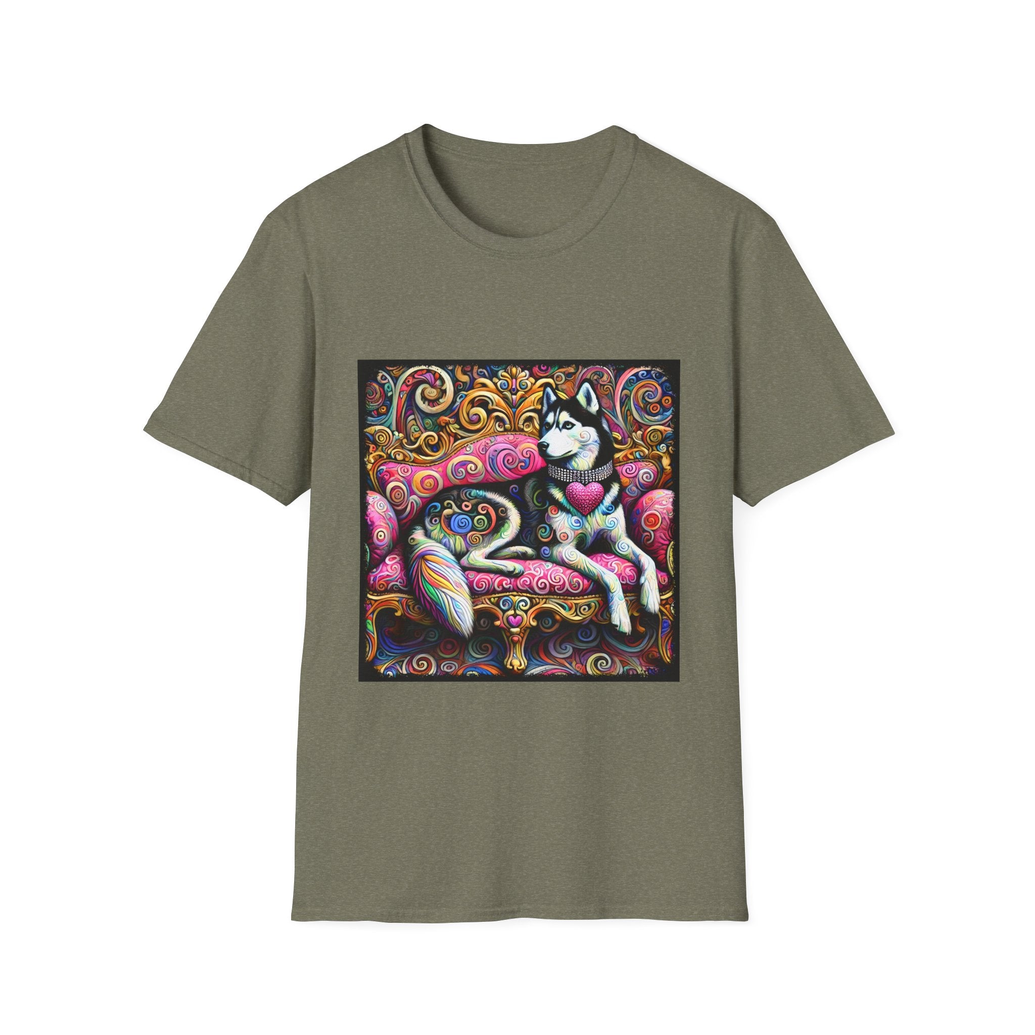 Siberian Husky Love Swirl | Unisex Dog T-Shirt