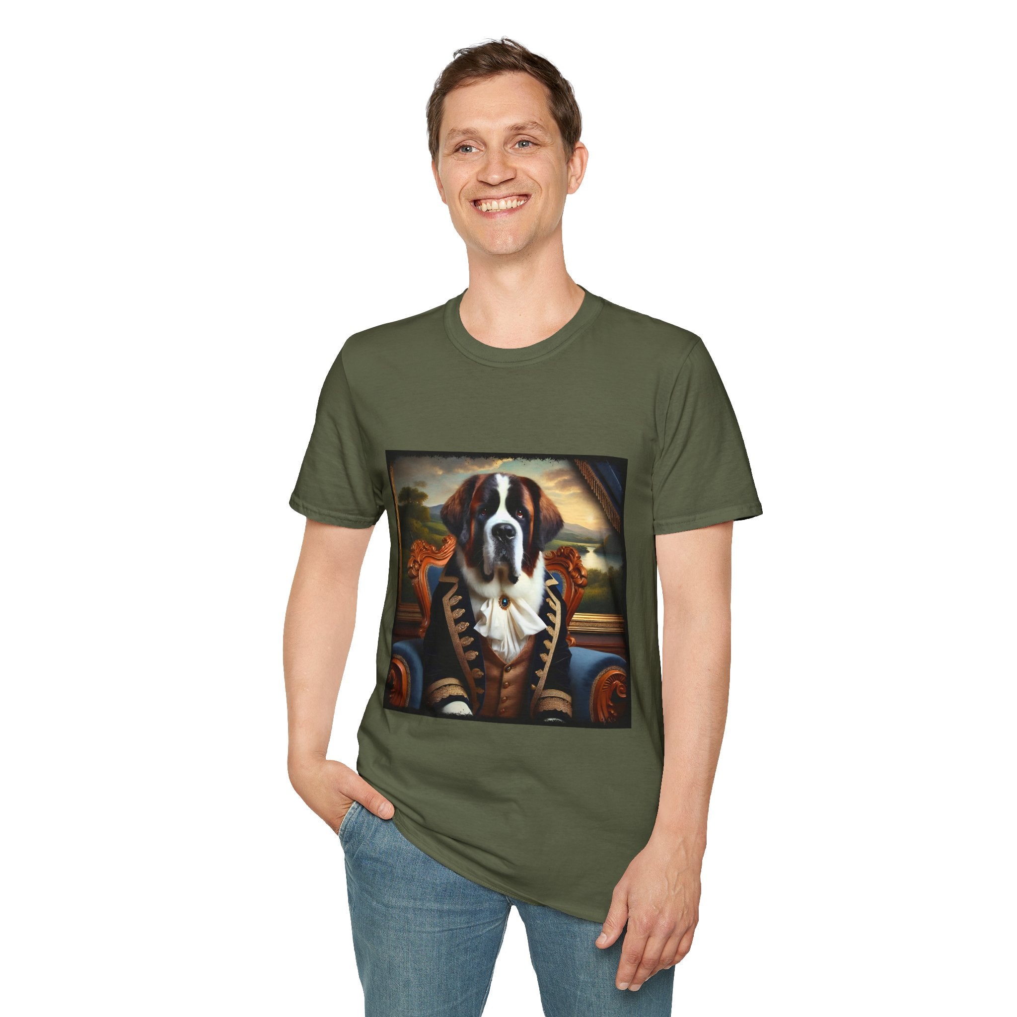 Saint Bernard Dashing Duke | Unisex Dog T-Shirt