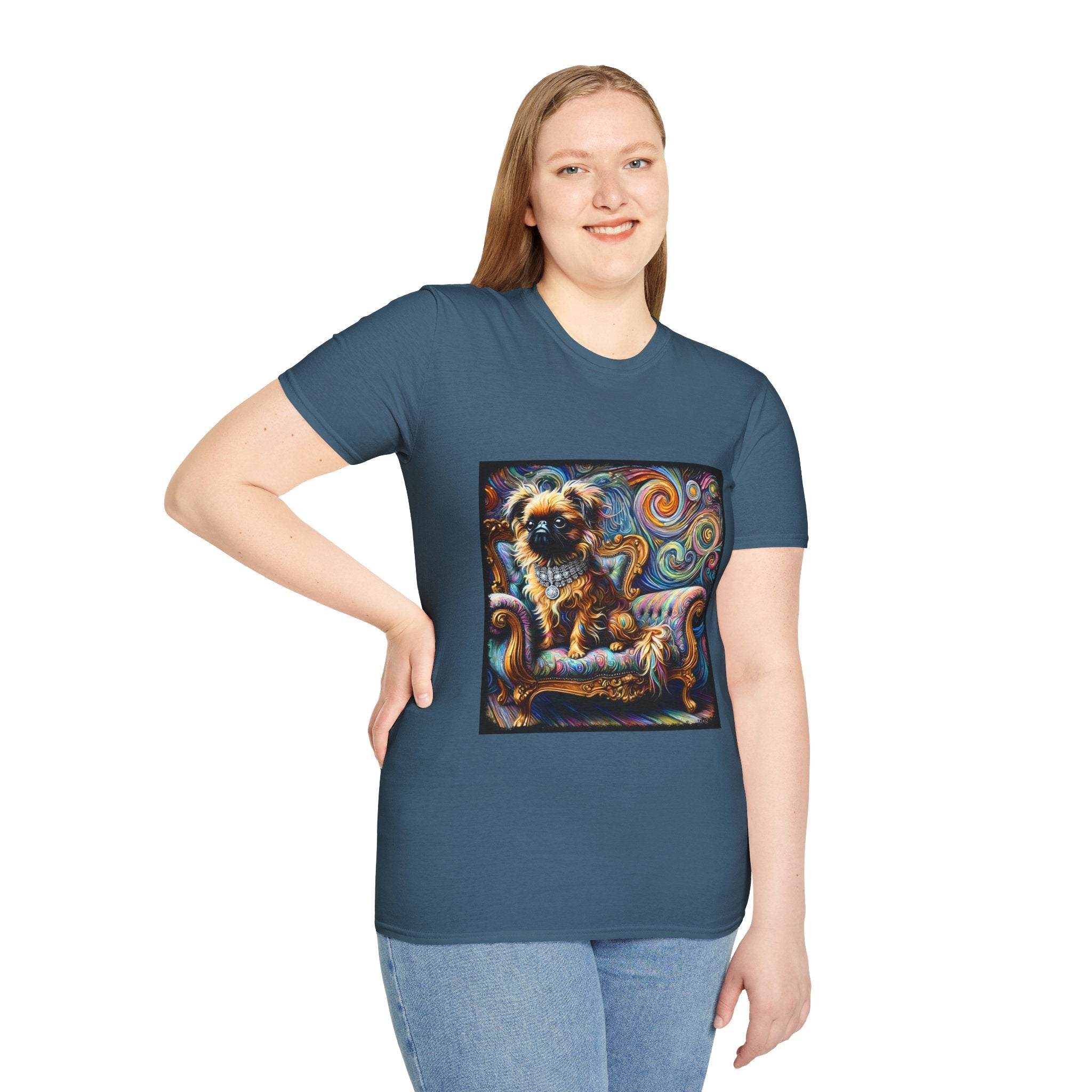 Brussels Griffon Diamond Swirl | Unisex Dog T-Shirt