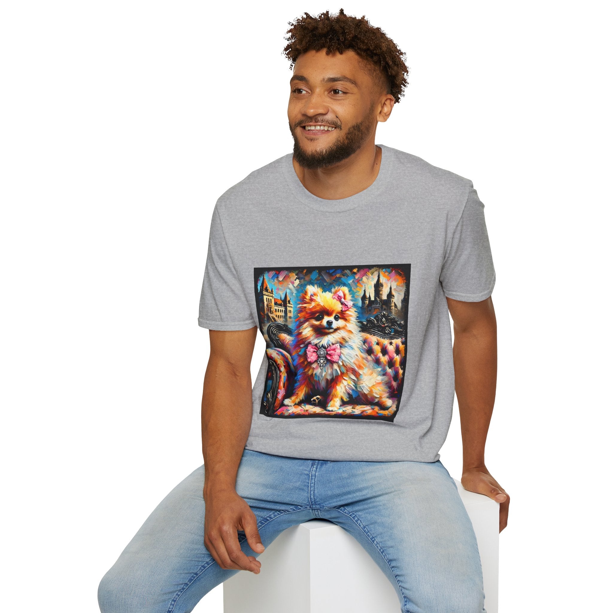 Pomeranian Diamond Princess Classic  | Unisex Dog T-Shirt