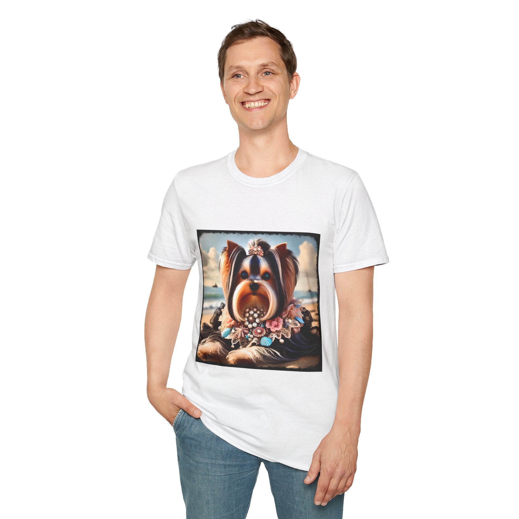 Yorkshire Terrier Seashell Siren | Unisex Dog T-Shirt