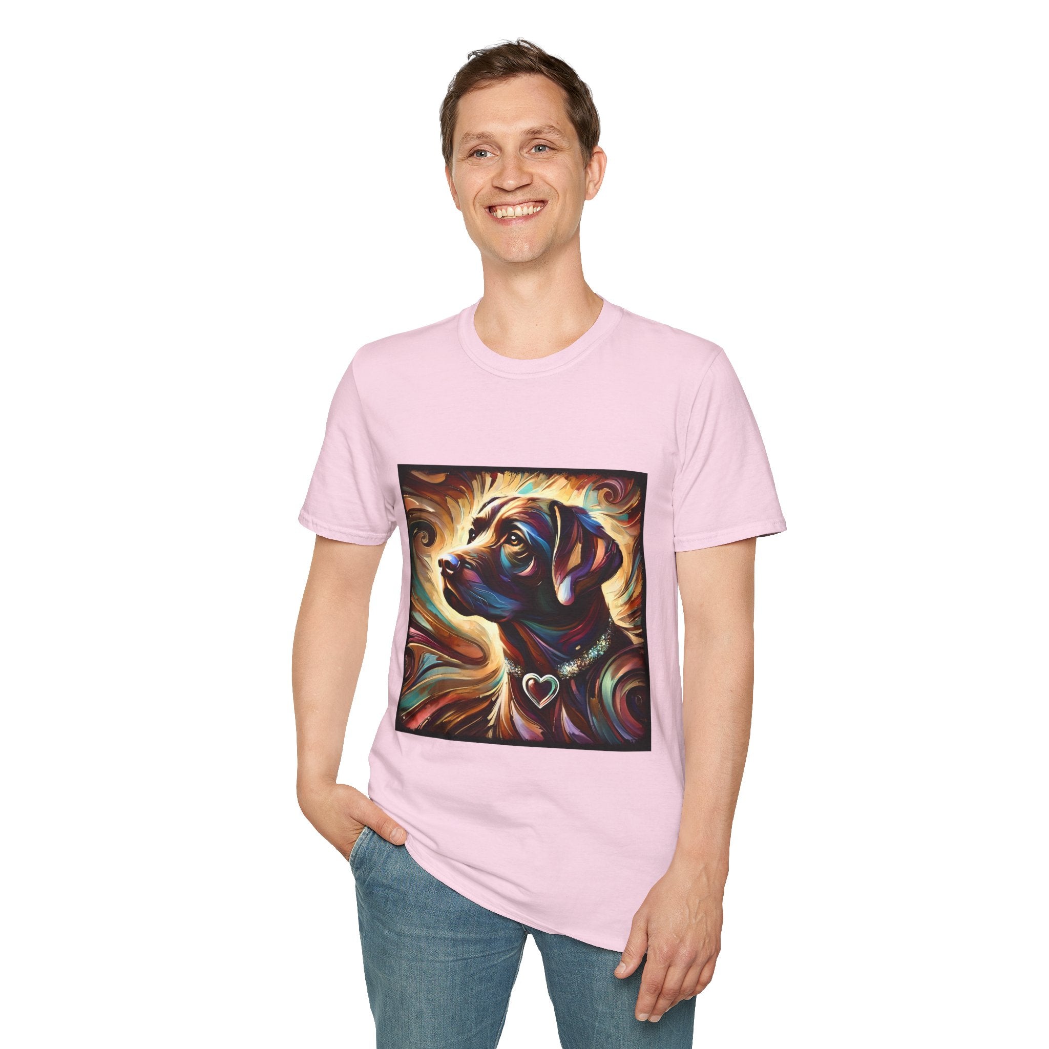 Labrador Retriever Warm Heart Swirl | Unisex Dog T-Shirt