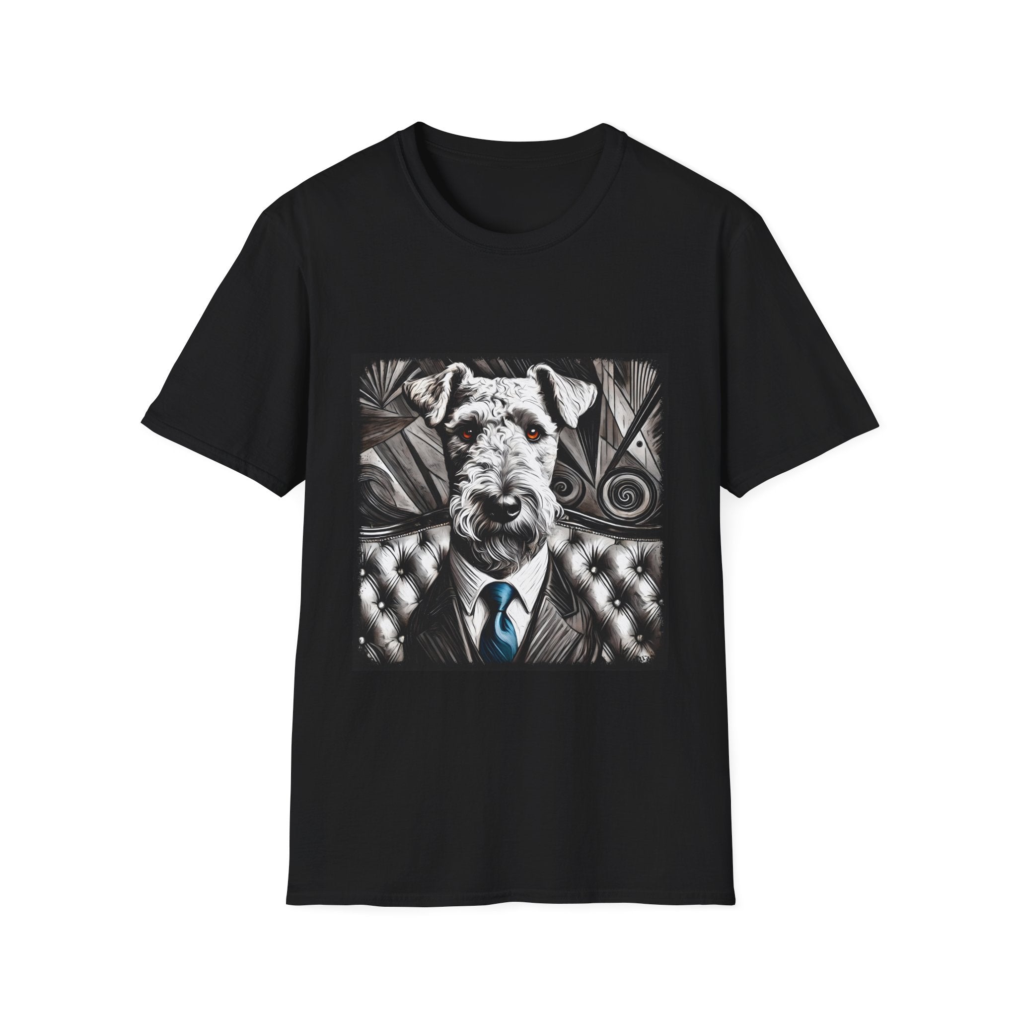 Airedale Terrier Shirt | B&W Bold Eyes Dog Lover Tee