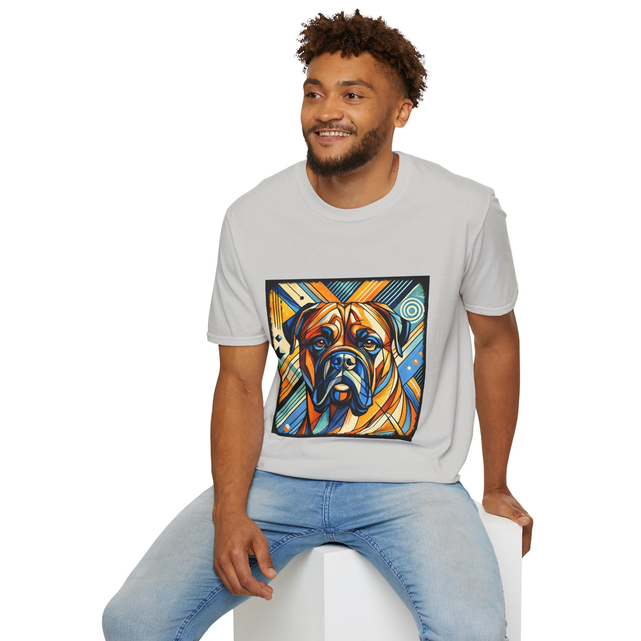 Bullmastiff Warm Geometric | Unisex Dog T-Shirt