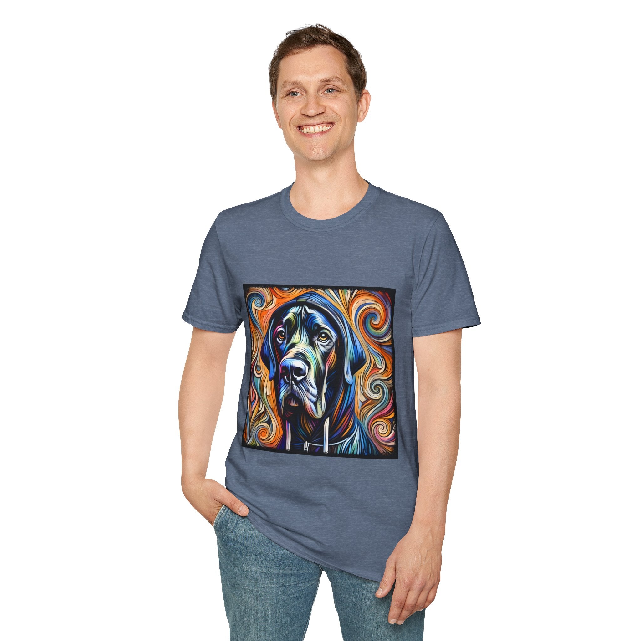 Great Dane Relaxed Swirl II | Unisex Dog T-Shirt