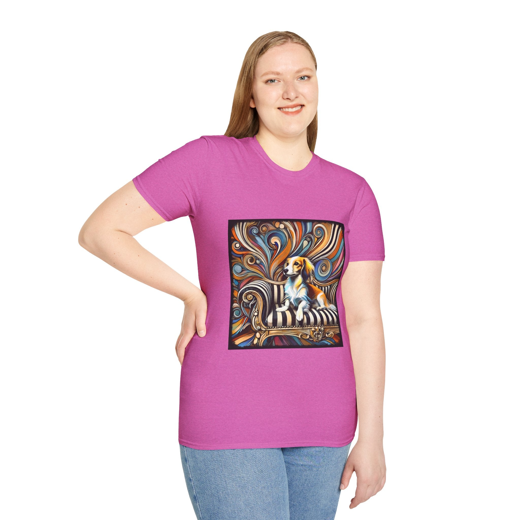 Dachshund Chic Swirl | Unisex Dog T-Shirt