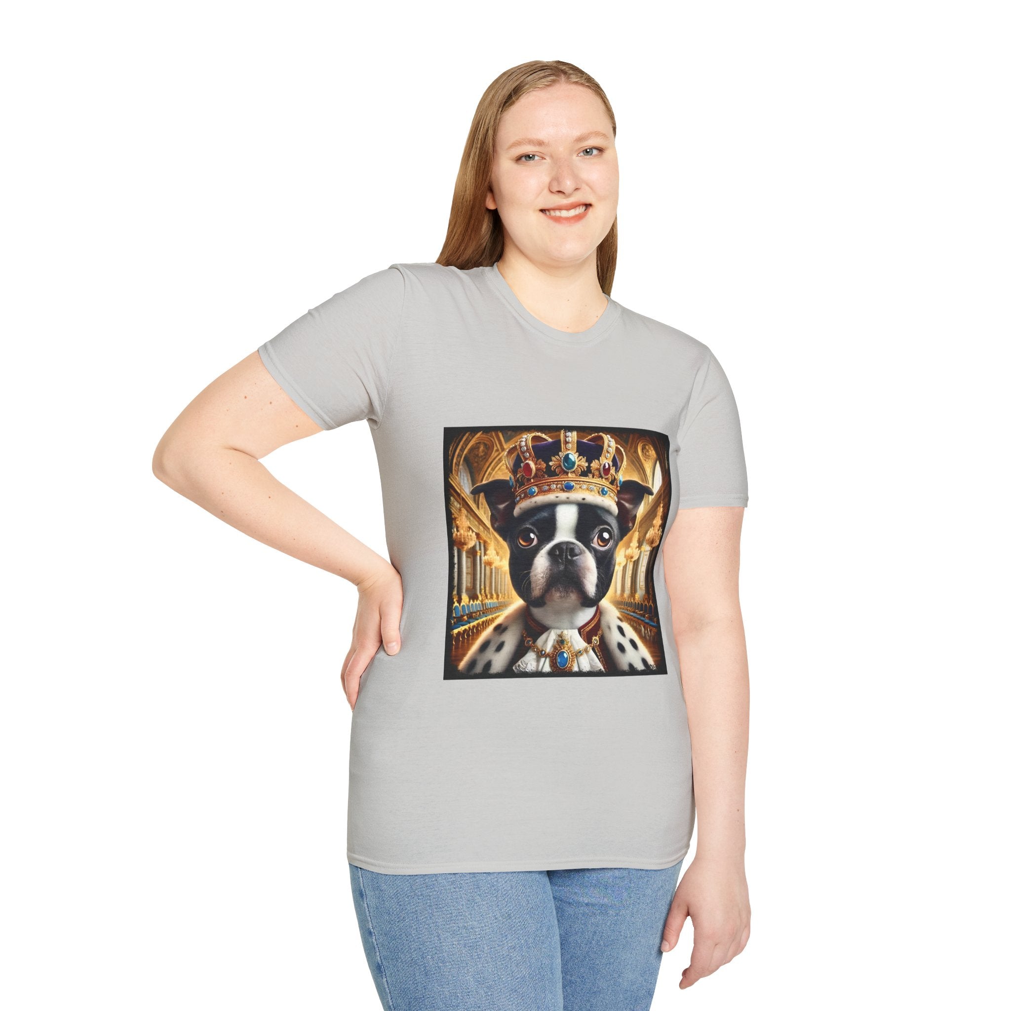 Boston Terrier Mighty Monarch | Unisex Dog T-Shirt