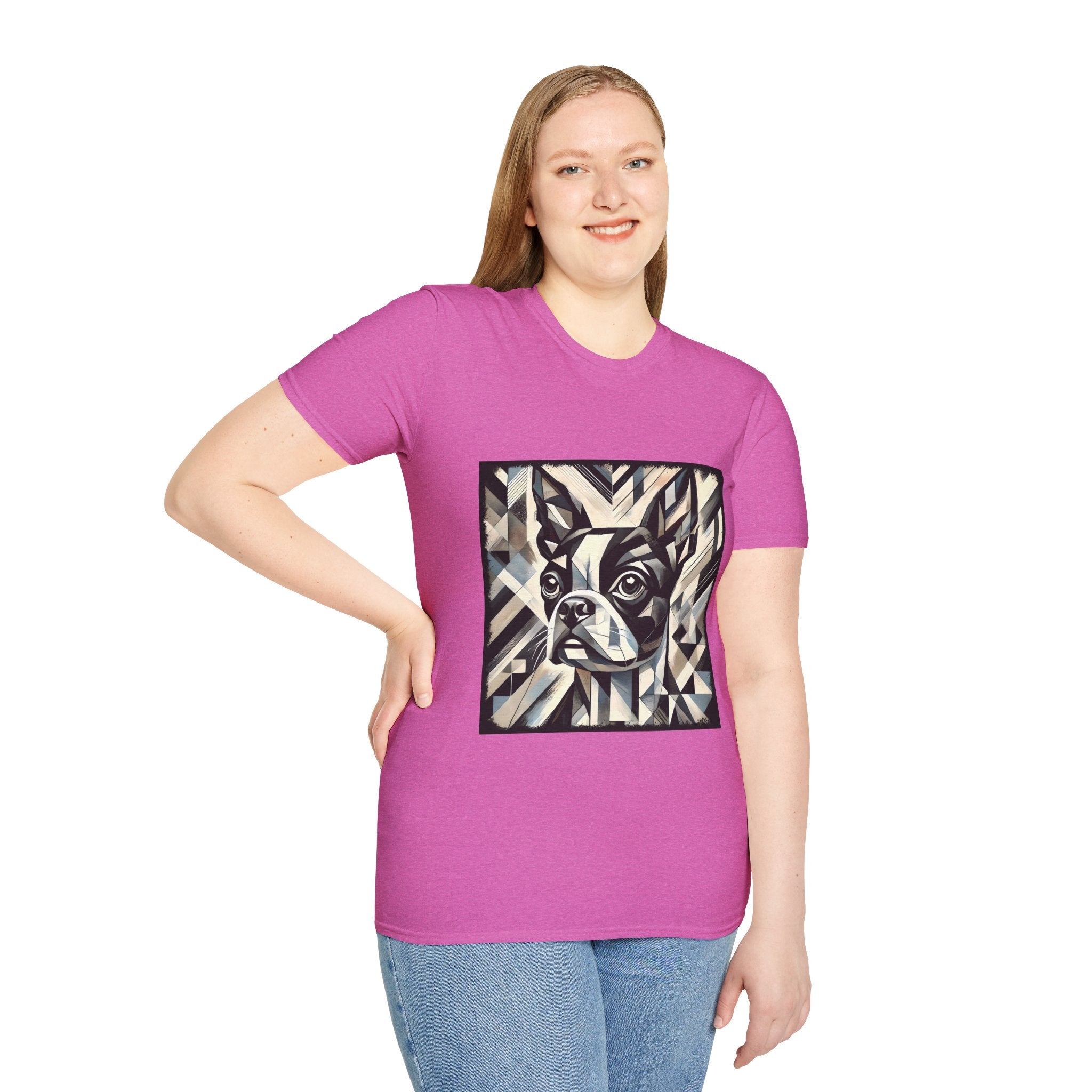 Boston Terrier Geometric | Unisex Dog T-Shirt