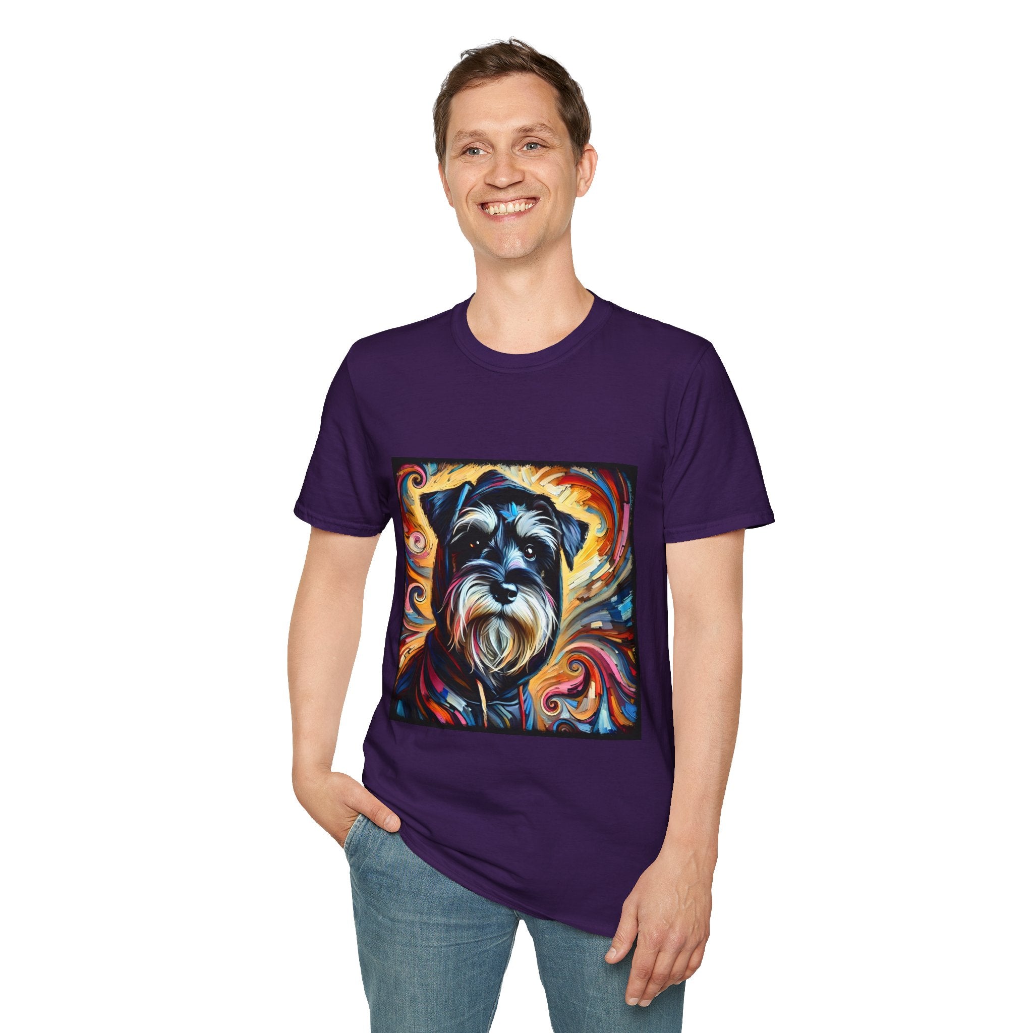 Schnauzer Hoodie Swirl | Unisex Dog T-Shirt