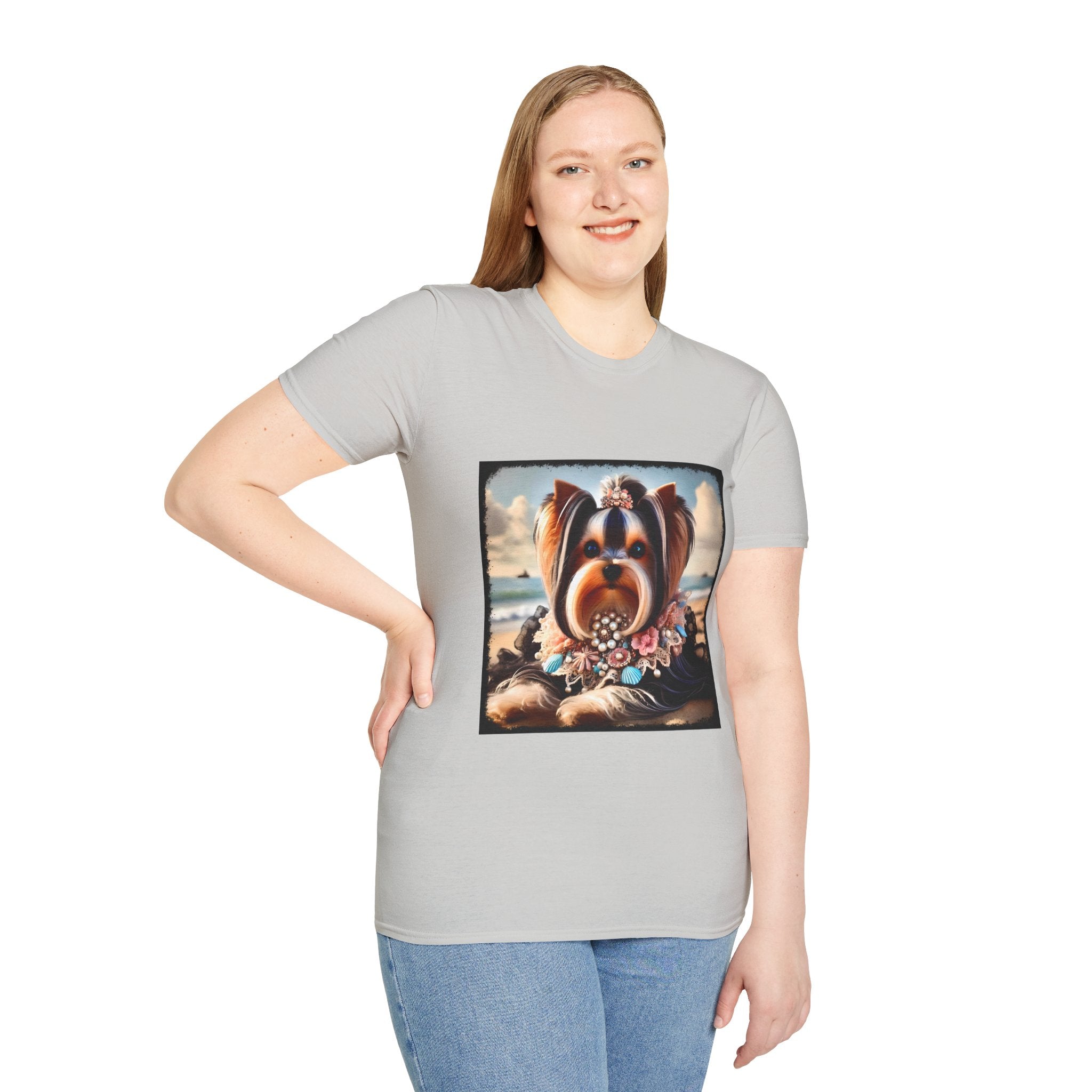 Yorkshire Terrier Seashell Siren | Unisex Dog T-Shirt