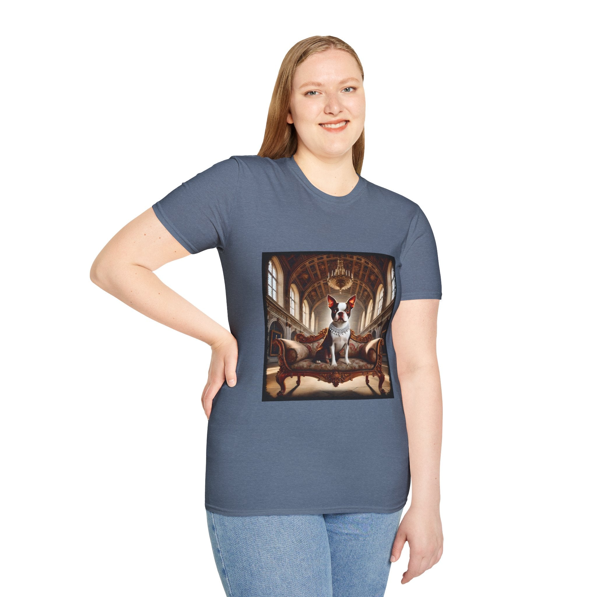 Boston Terrier Poised Princess  | Unisex Dog T-Shirt