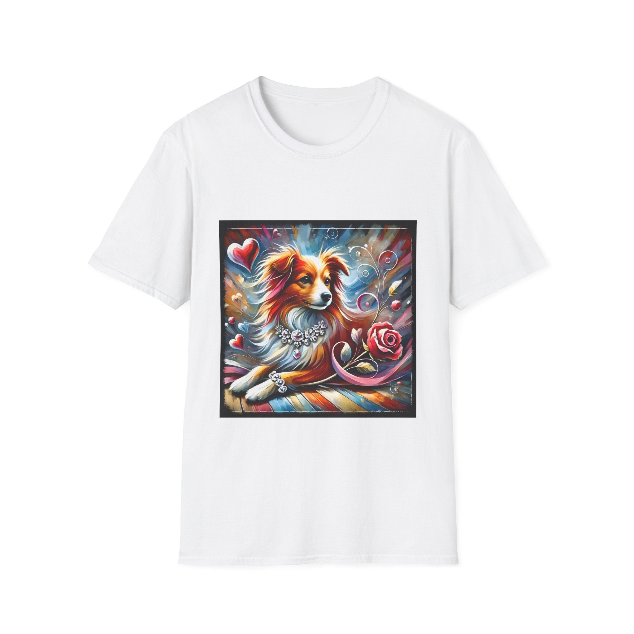 Miniature American Shepherd Diamond Heart Classic | Unisex Dog T-Shirt