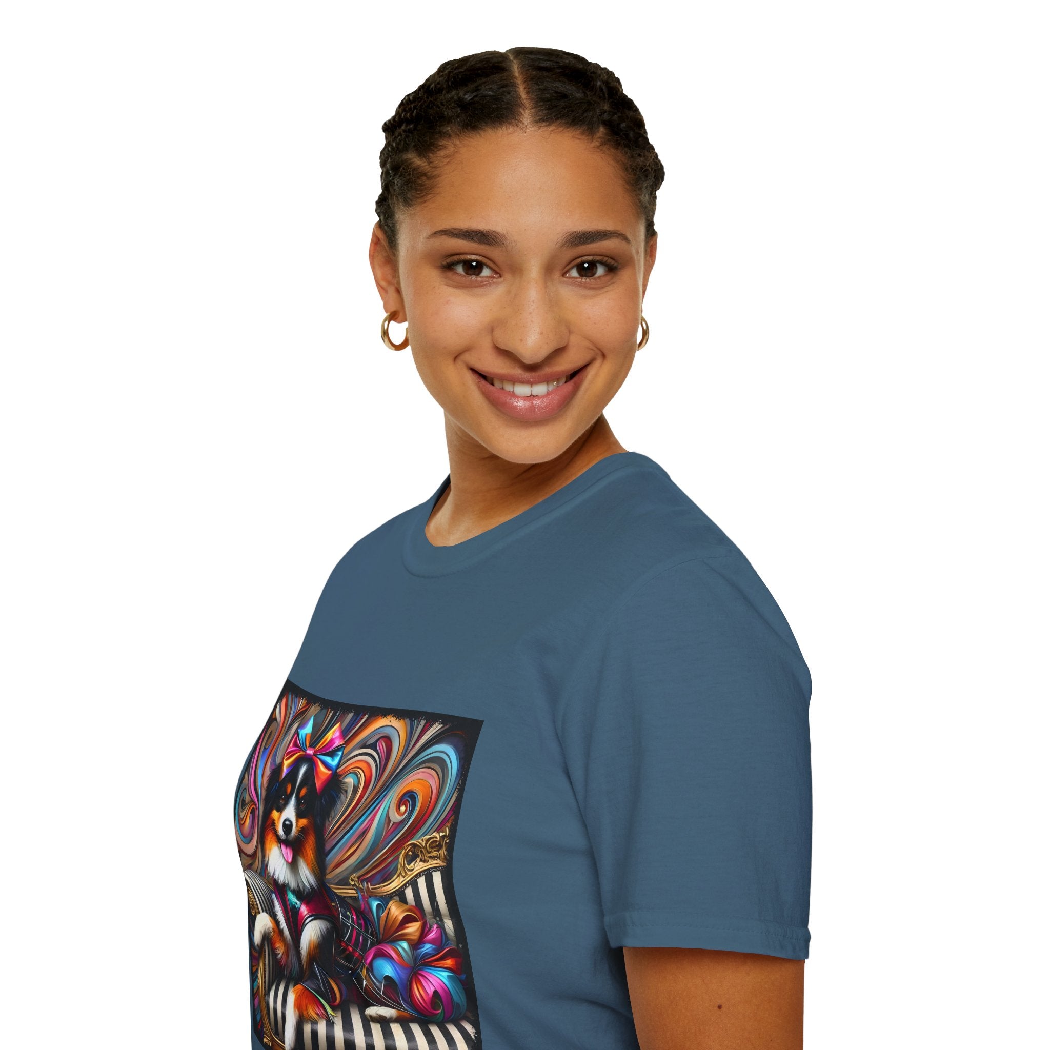 Australian Shepherd Bold Glam Rocker | Unisex Dog T-Shirt