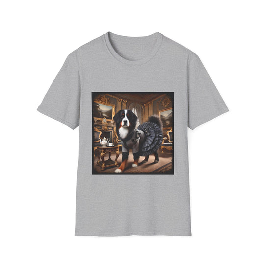 Bernese Mountain Dog Prep Princess design dog lover unisex t-shirt in sport grey