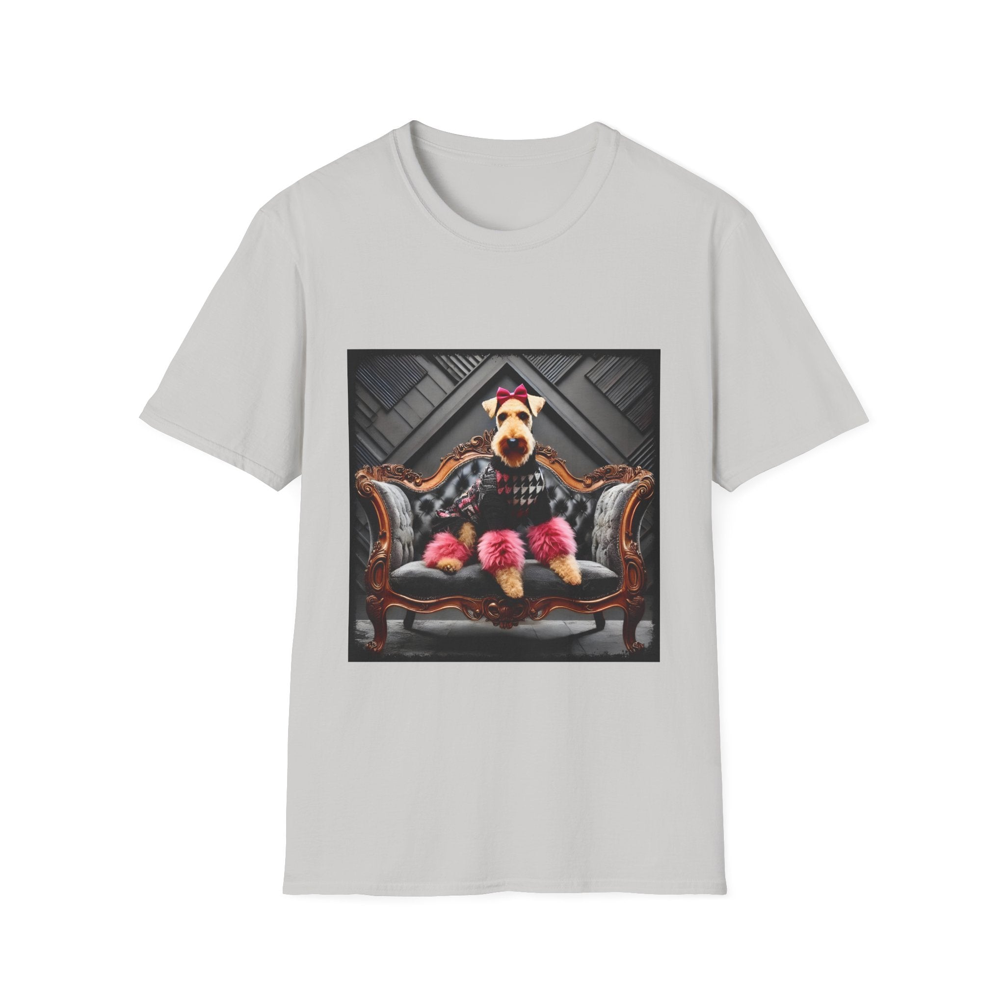 Airedale Terrier Shirt | Pink Rocker Dog Lover Tee