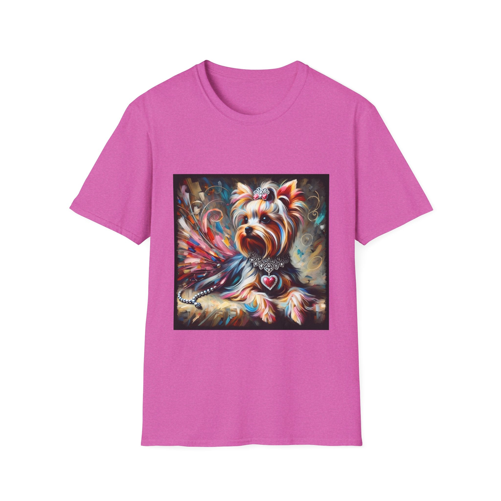 Yorkshire Terrier Diamond Heart Classic | Unisex Dog T-Shirt