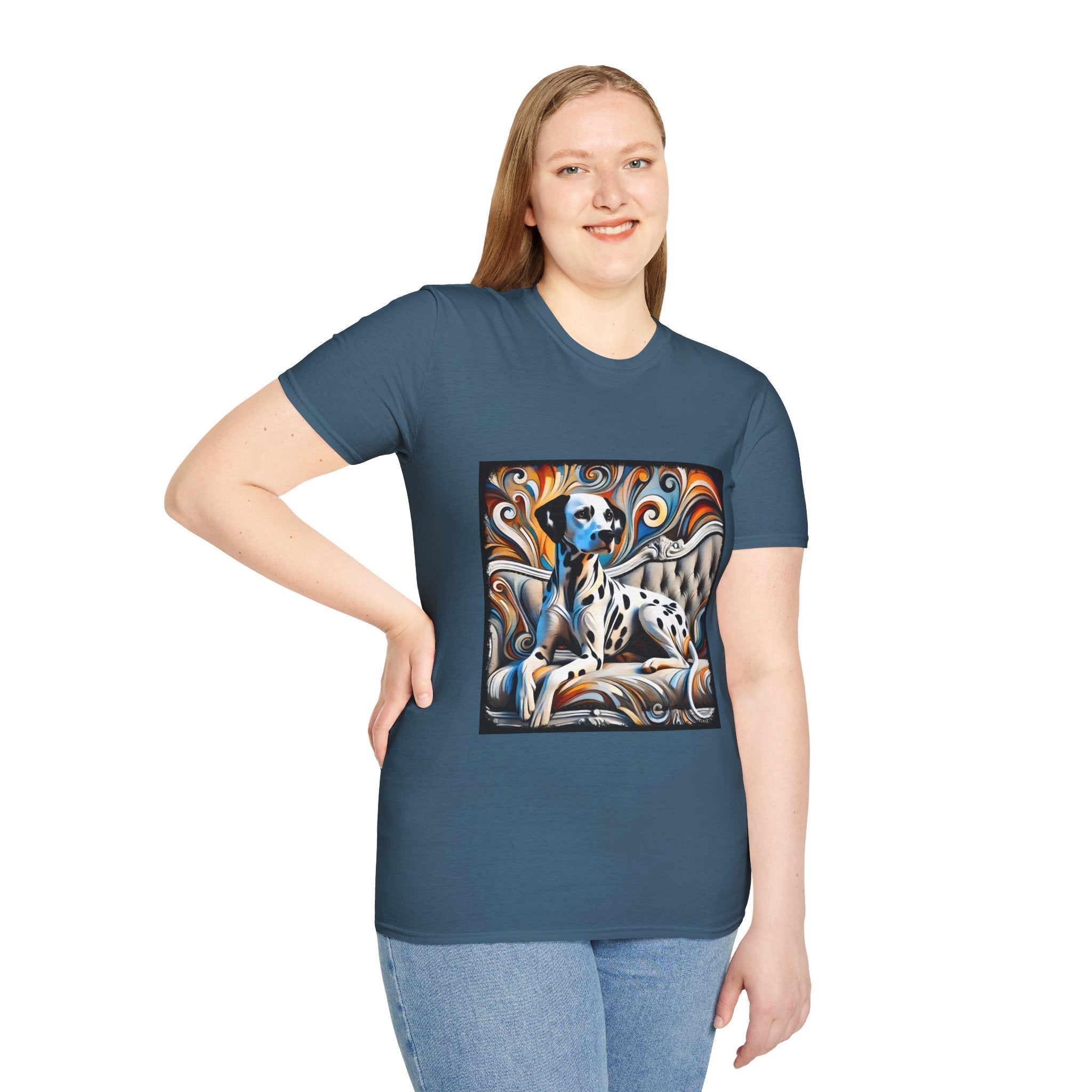 Dalmatian vivid Swirl | Unisex Dog T-Shirt