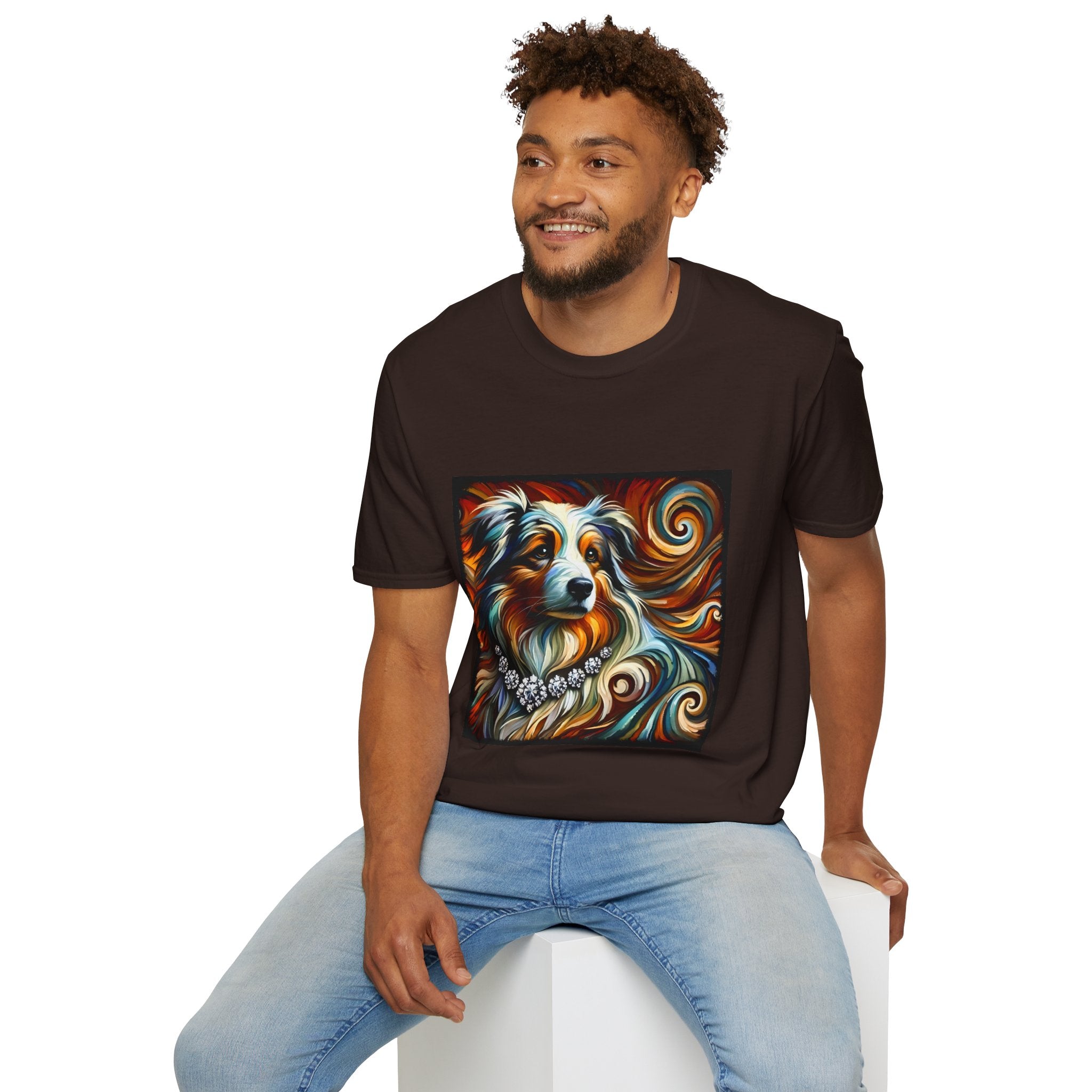 Australian Shepherd Diamond Swirl | Unisex Dog T-Shirt