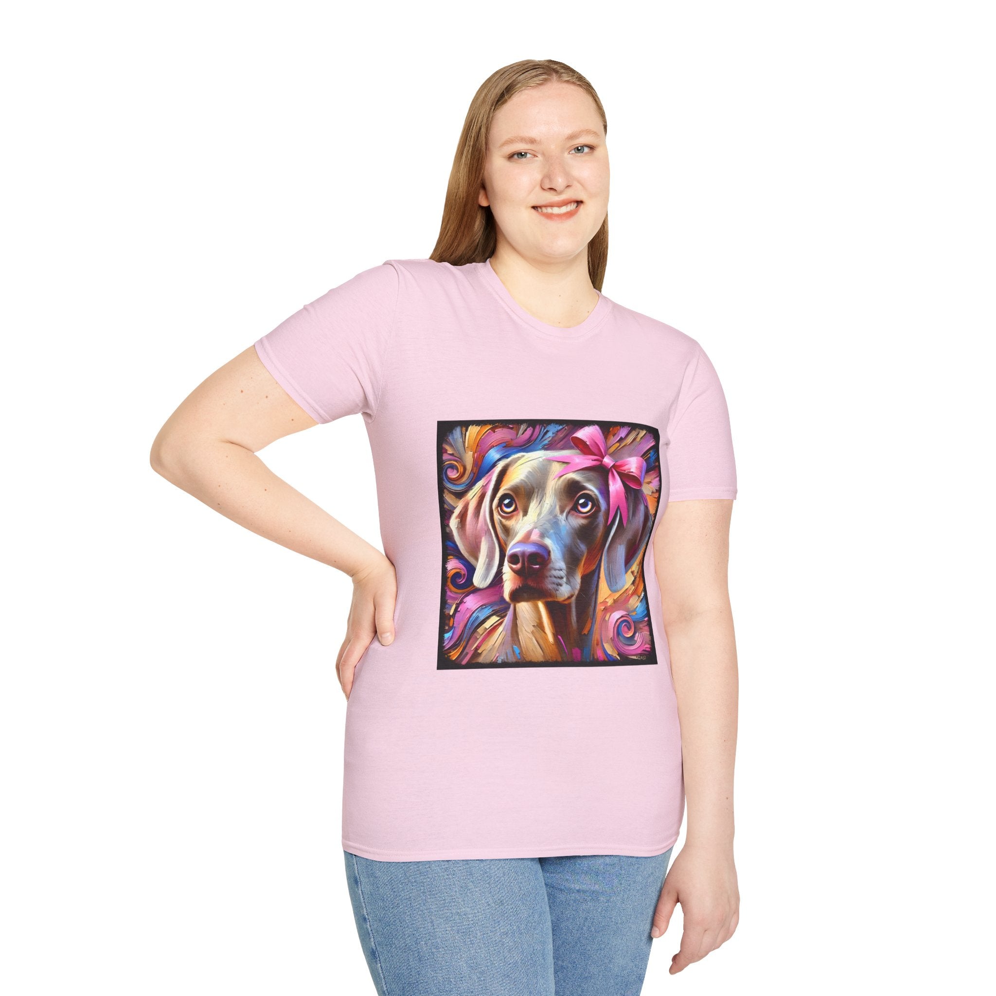 Weimaraner Textured Classic | Unisex Dog T-Shirt