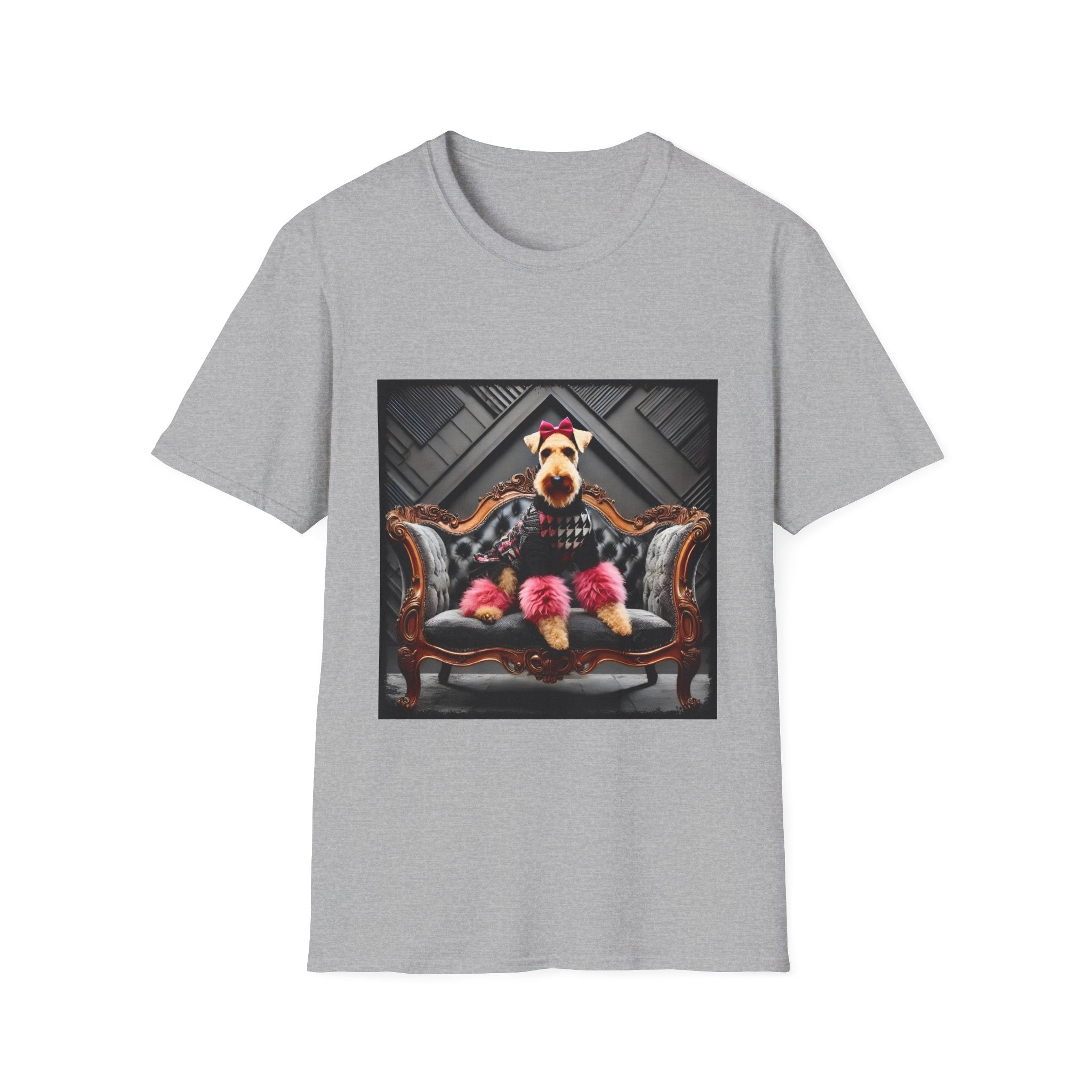 Airedale Terrier Shirt | Pink Rocker Dog Lover Tee
