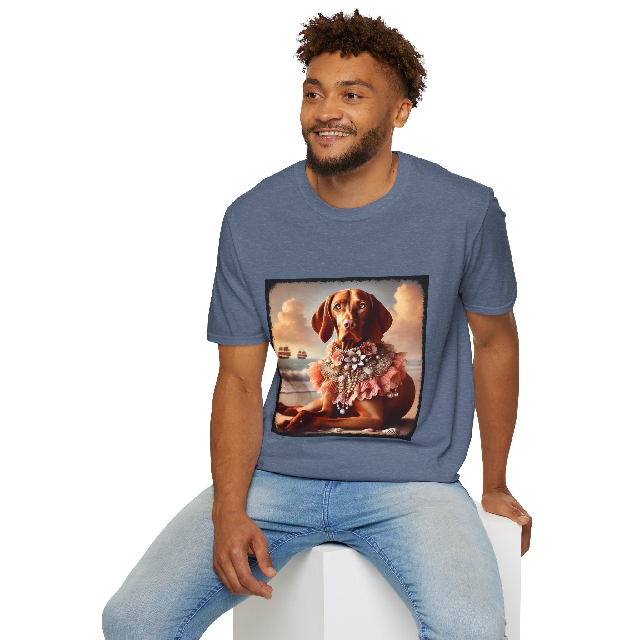 Vizsla Beach Beauty | Unisex Dog T-Shirt