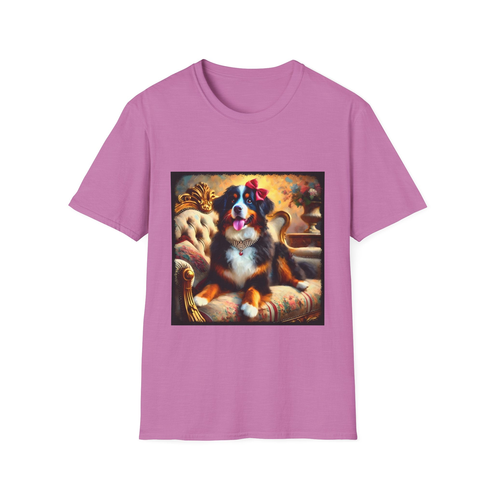 Bernese Mountain Dog Diamond Bow Classic| Unisex Dog T-Shirt