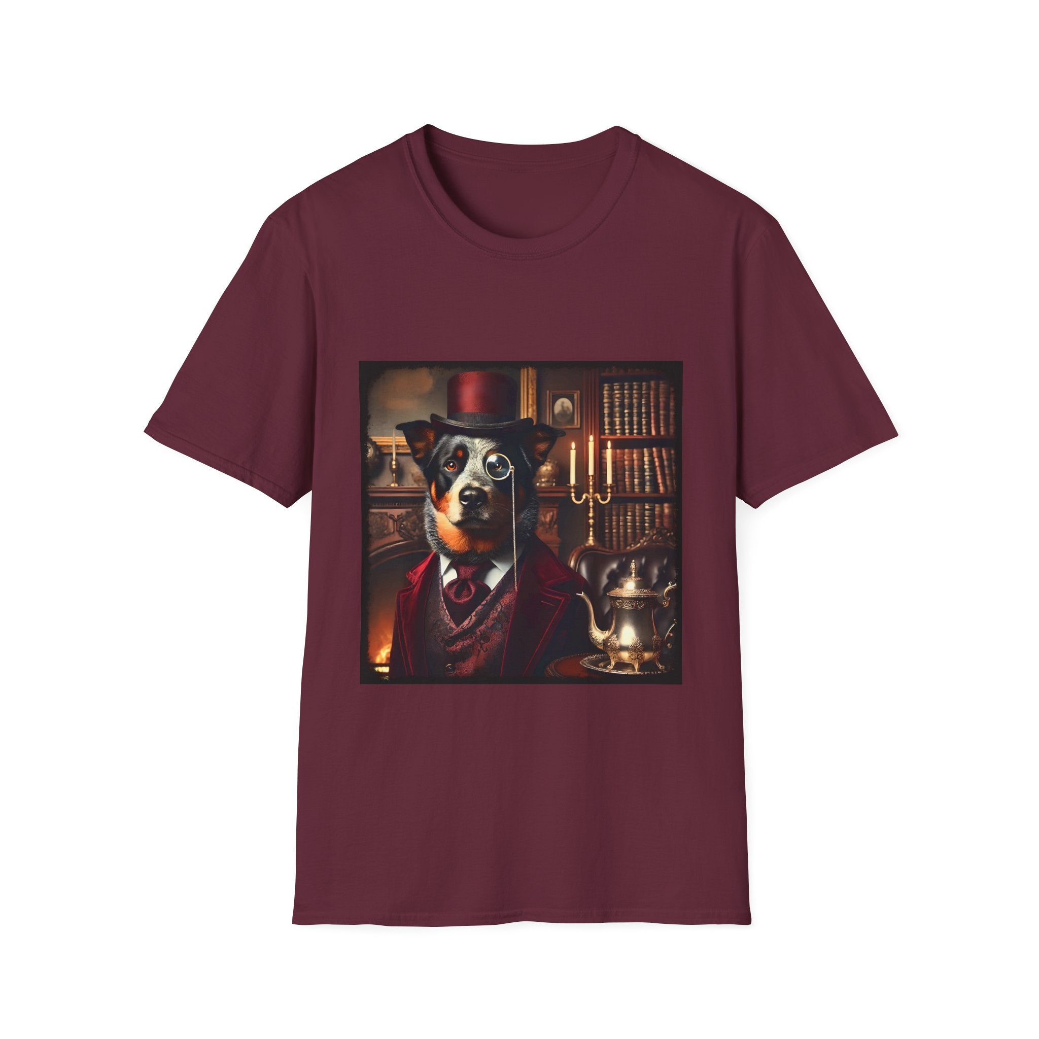 Australian Cattle Dog Mister Monacle | Unisex Dog T-Shirt