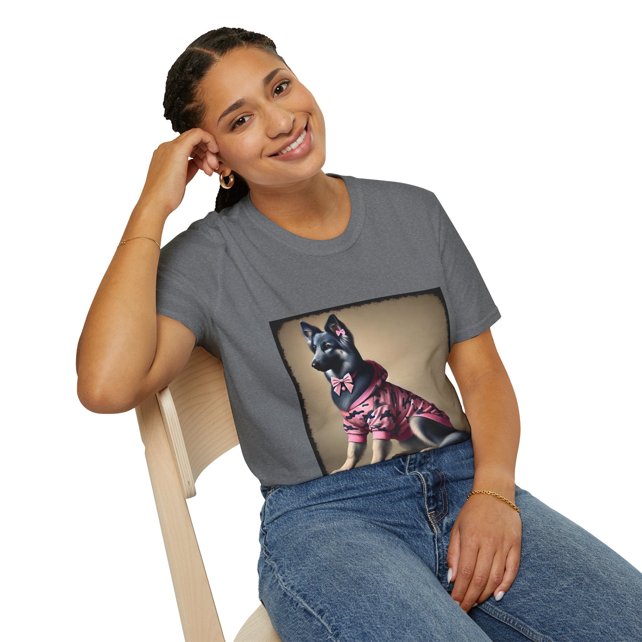 German Shepherd Camo Cutie | Unisex Dog T-Shirt