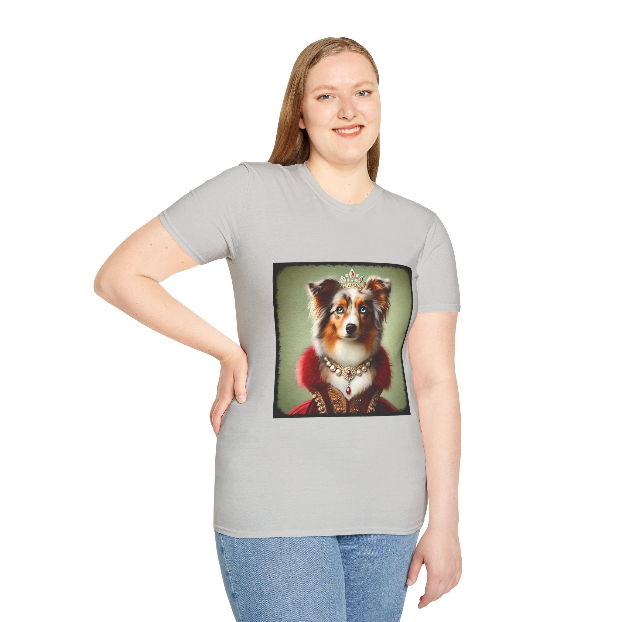 Miniature American Shepherd Red Merle Queen | Unisex Dog T-Shirt