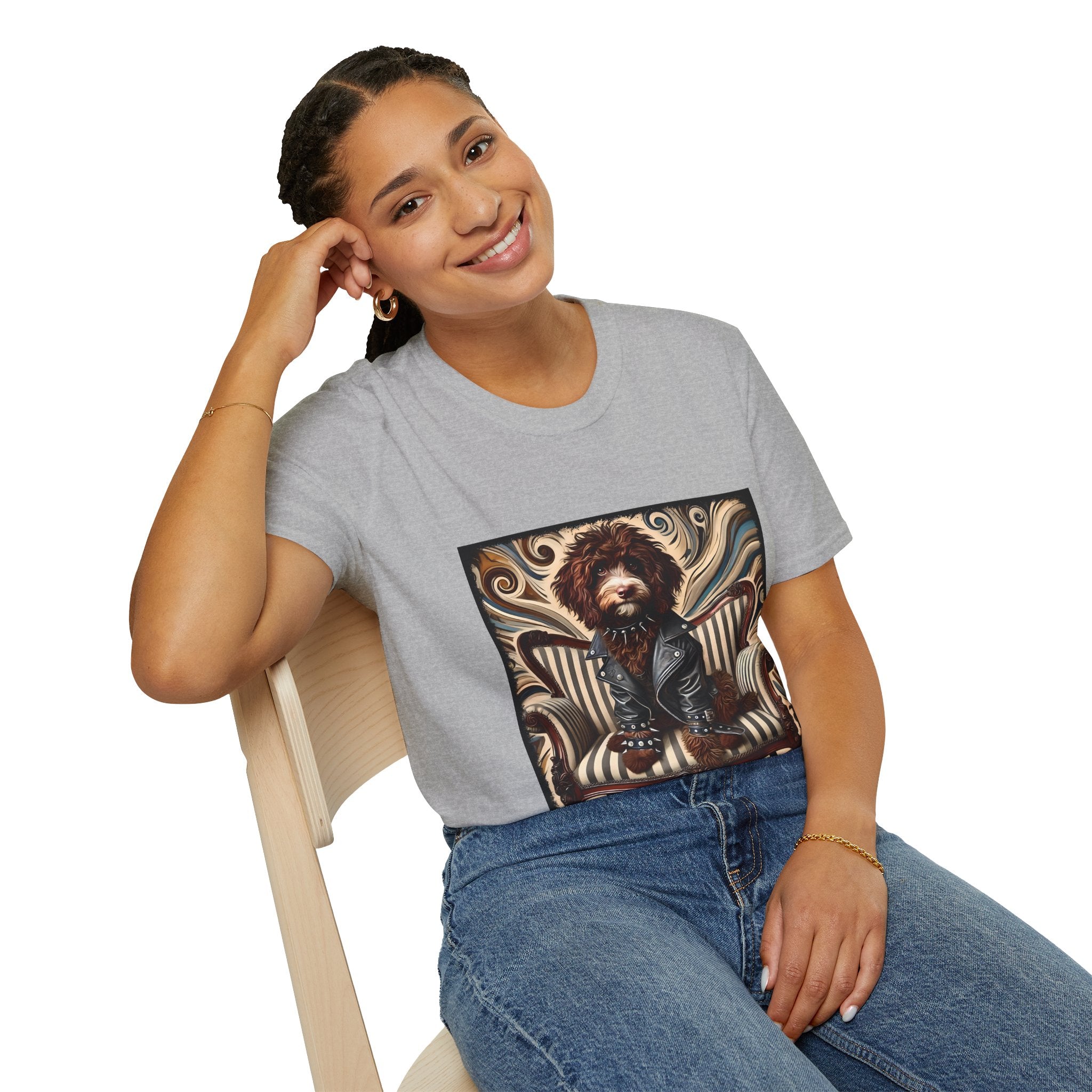 Labradoodle Chocolate Rocker | Unisex Dog T-Shirt