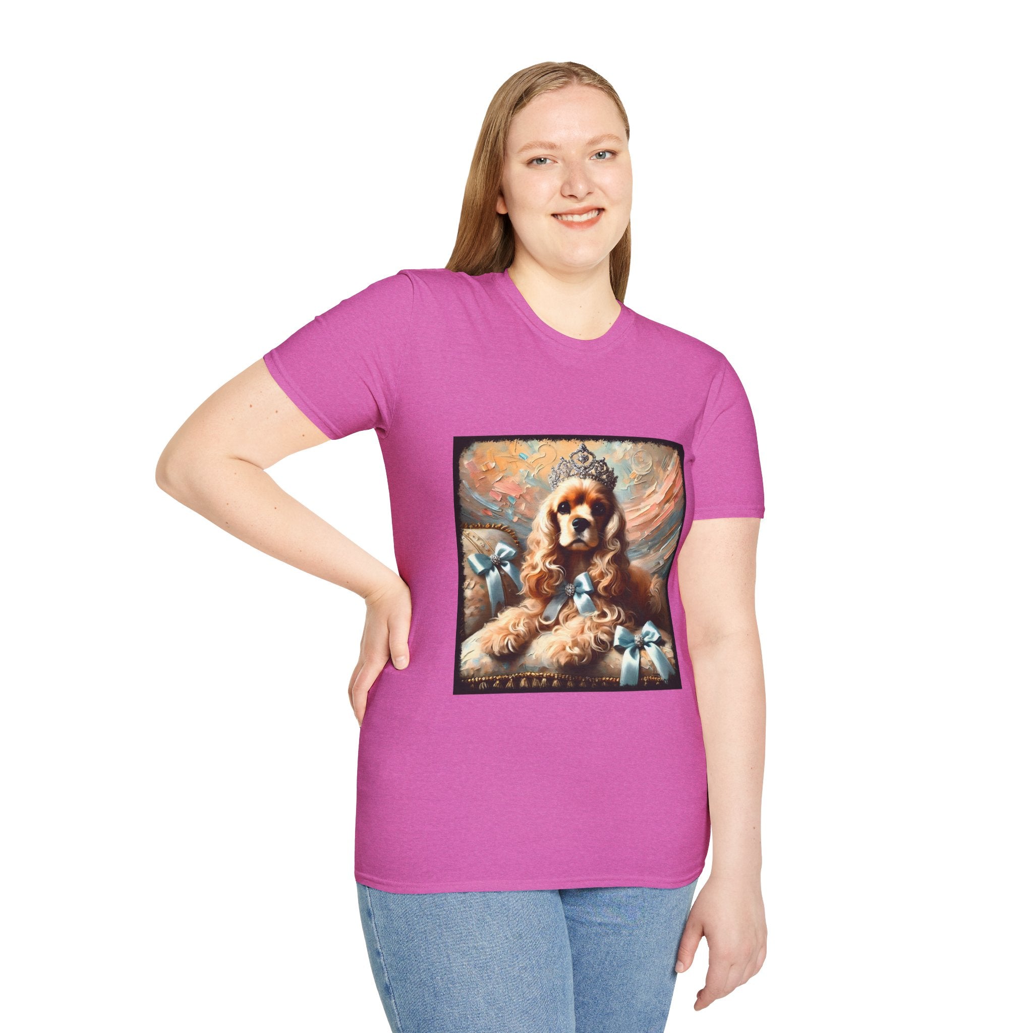 Cocker Spaniel Diamond Tiara Classic | Unisex Dog T-Shirt
