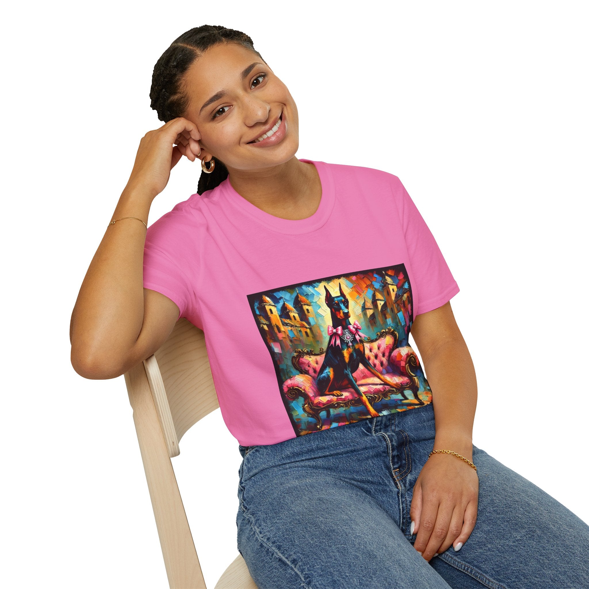Doberman Pinscher Diamond Princess Classic | Unisex Dog T-Shirt