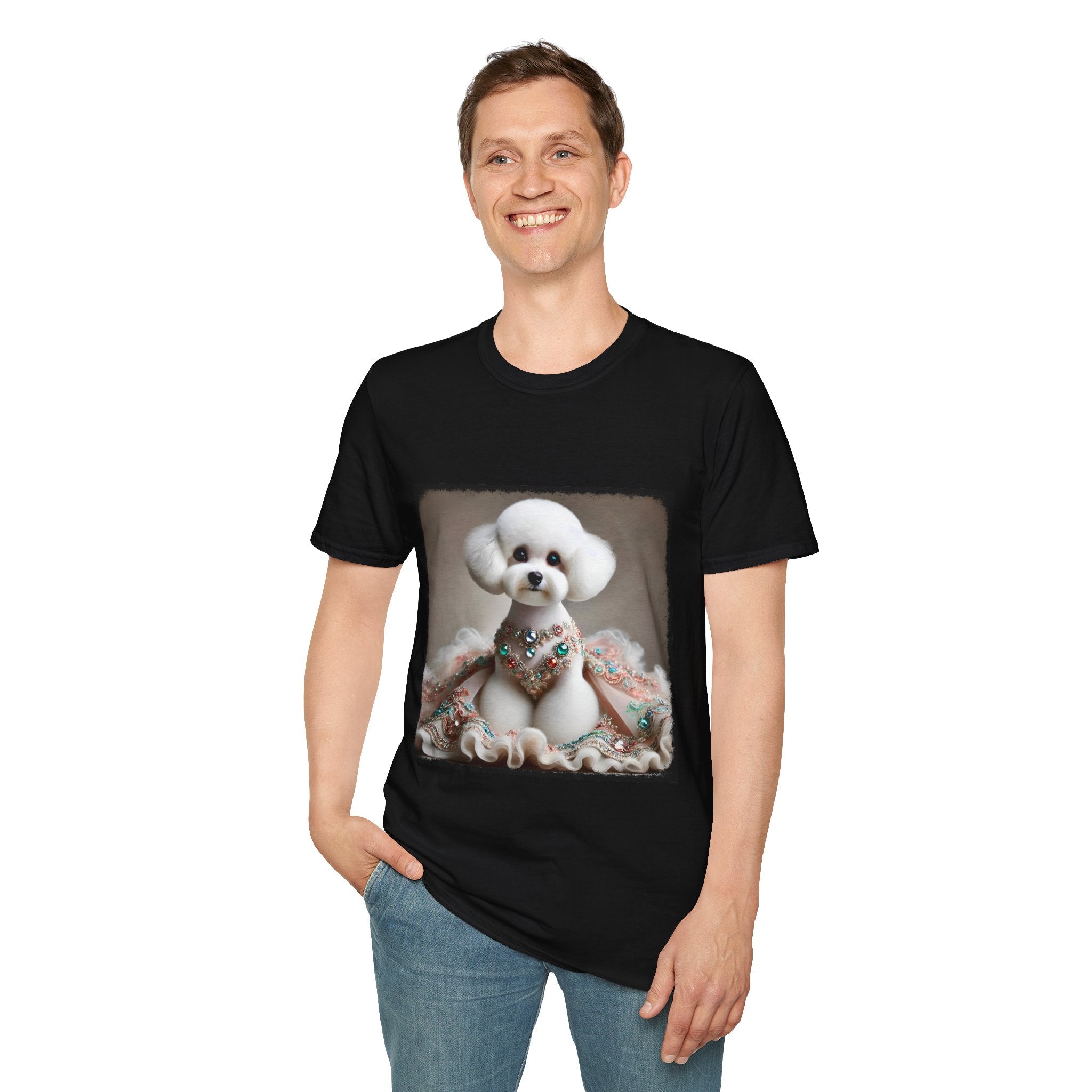 Bichon Frise Jeweled Beauty | Unisex Dog T-Shirt