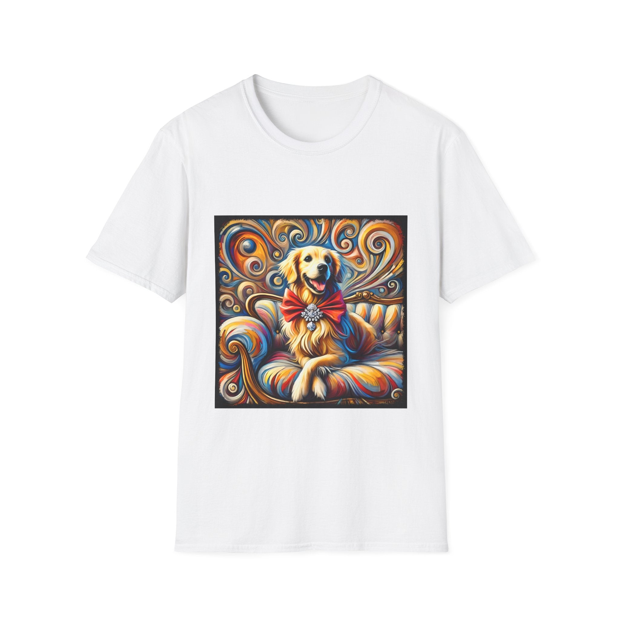 Golden Retriever Shirt | Happy Dog Swirl Dog Lover Tee