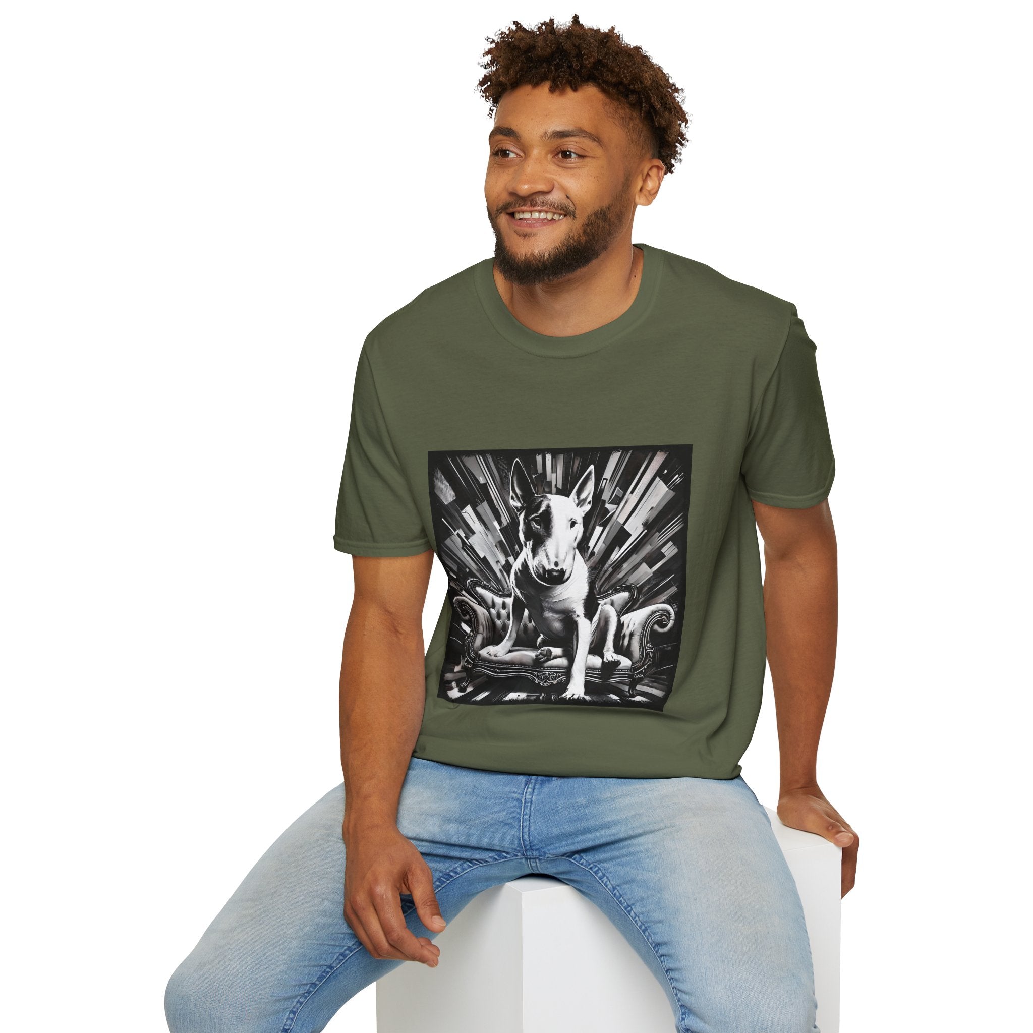 Bull Terrier B&W Bold | Unisex Dog T-Shirt