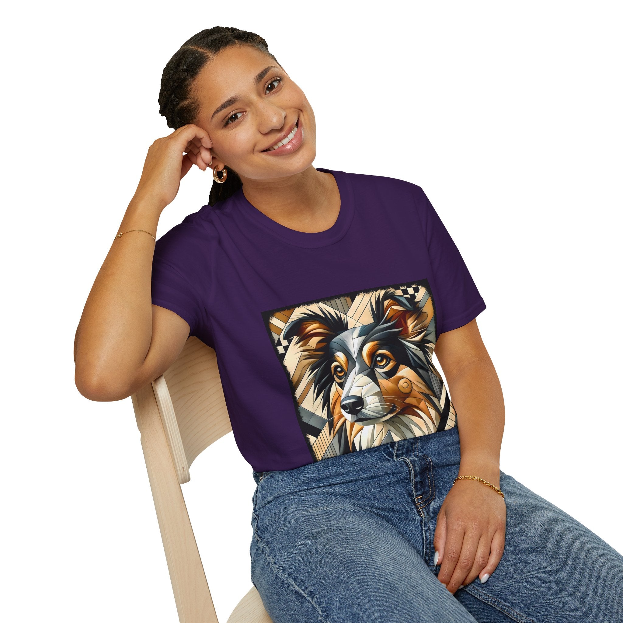 Miniature American Shepherd Geometric | Unisex Dog T-Shirt