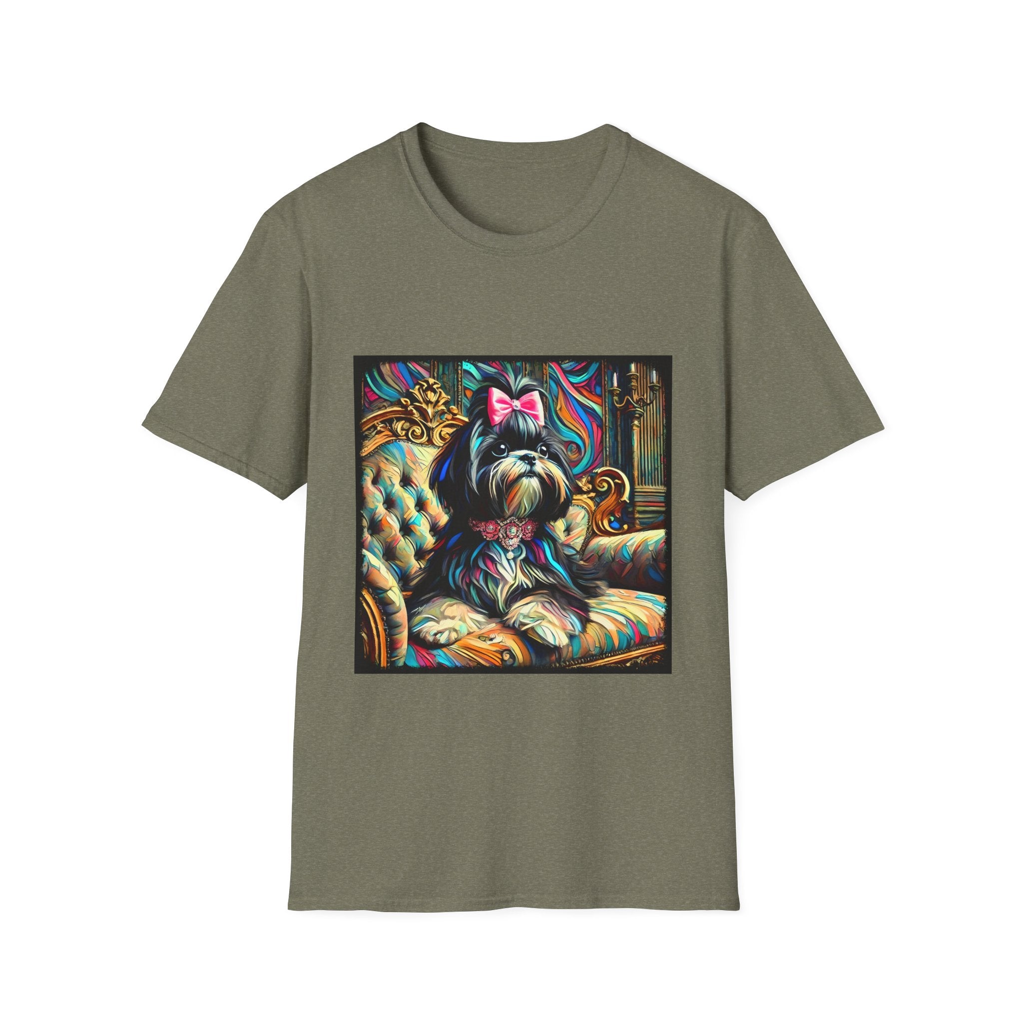 Shih Tzu Pink Bow Classic | Unisex Dog T-Shirt