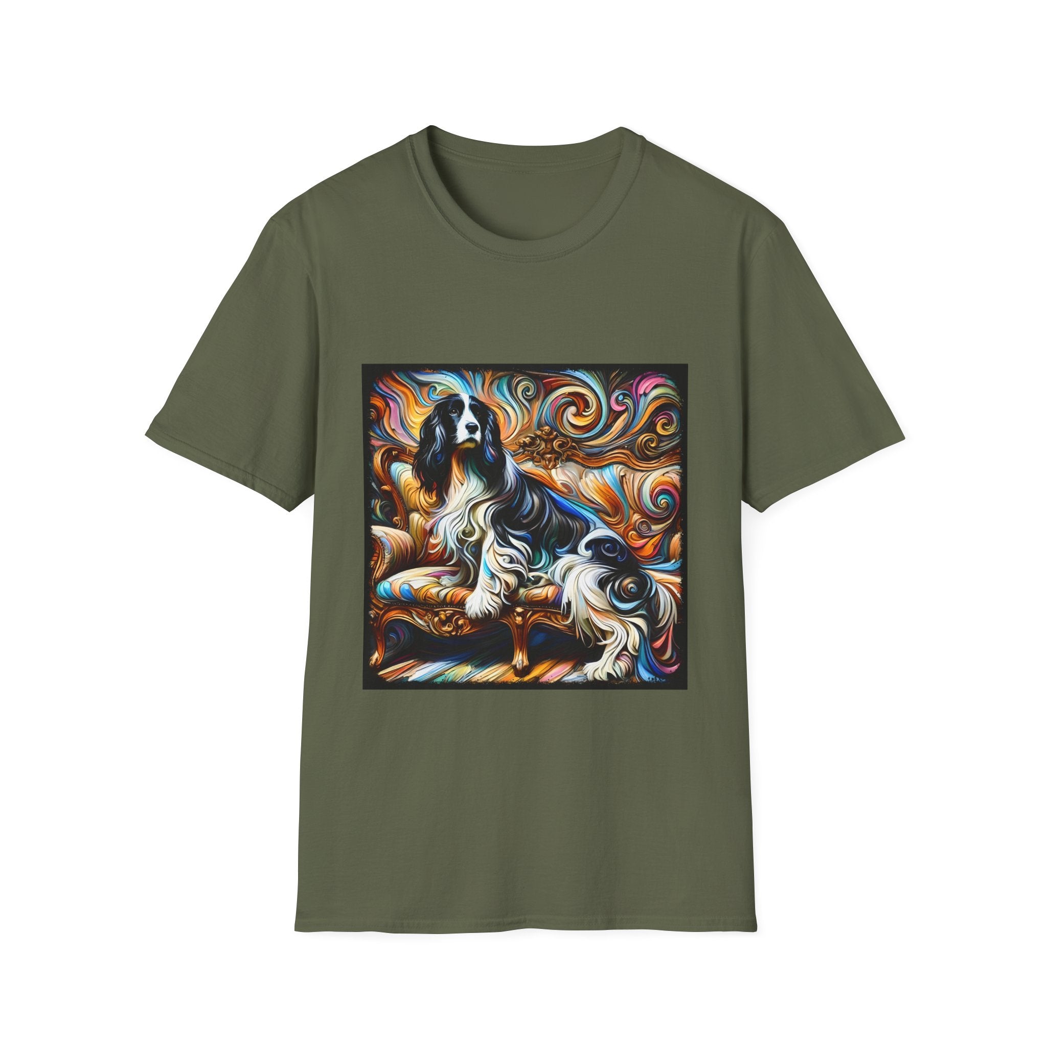English Springer Spaniel Dynamic Swirl | Unisex Dog T-Shirt
