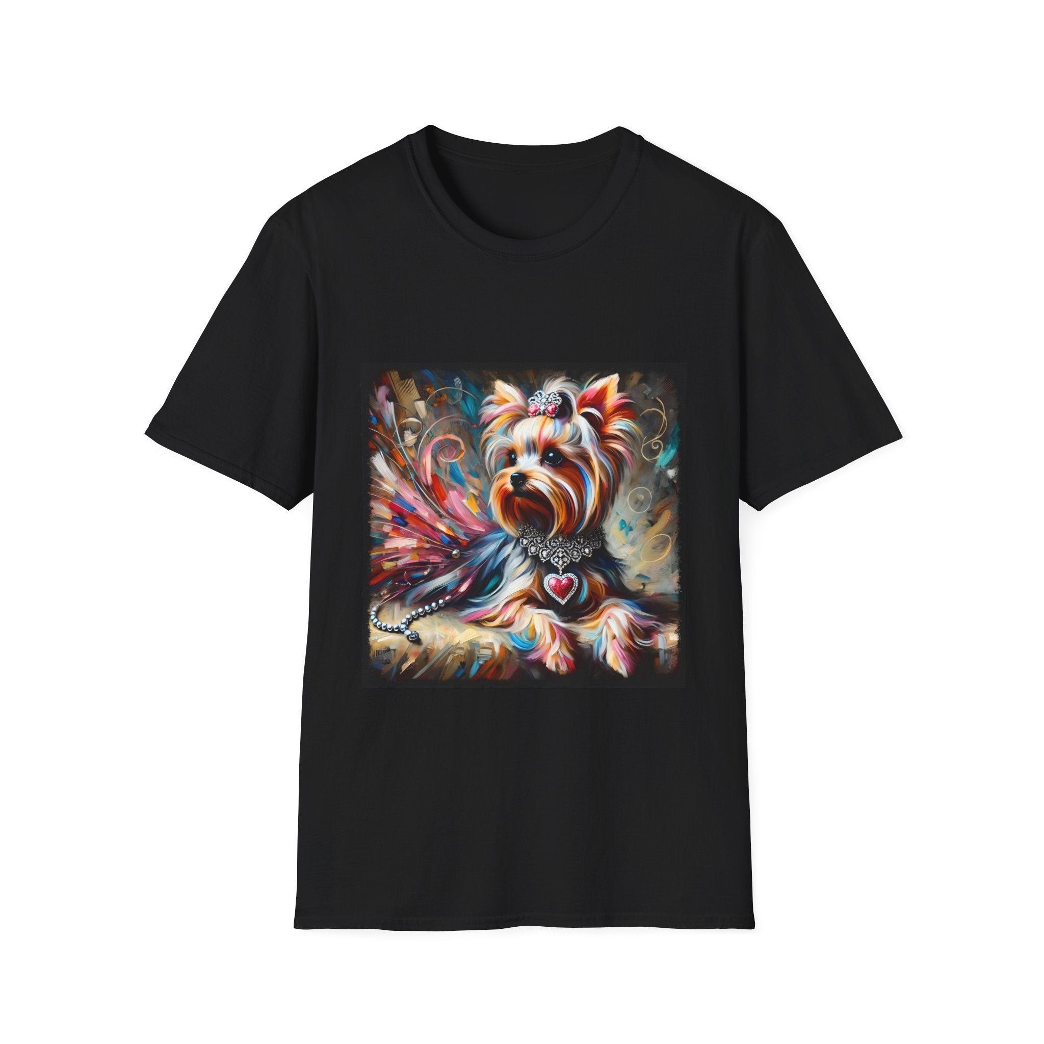 Yorkshire Terrier Diamond Heart Classic | Unisex Dog T-Shirt