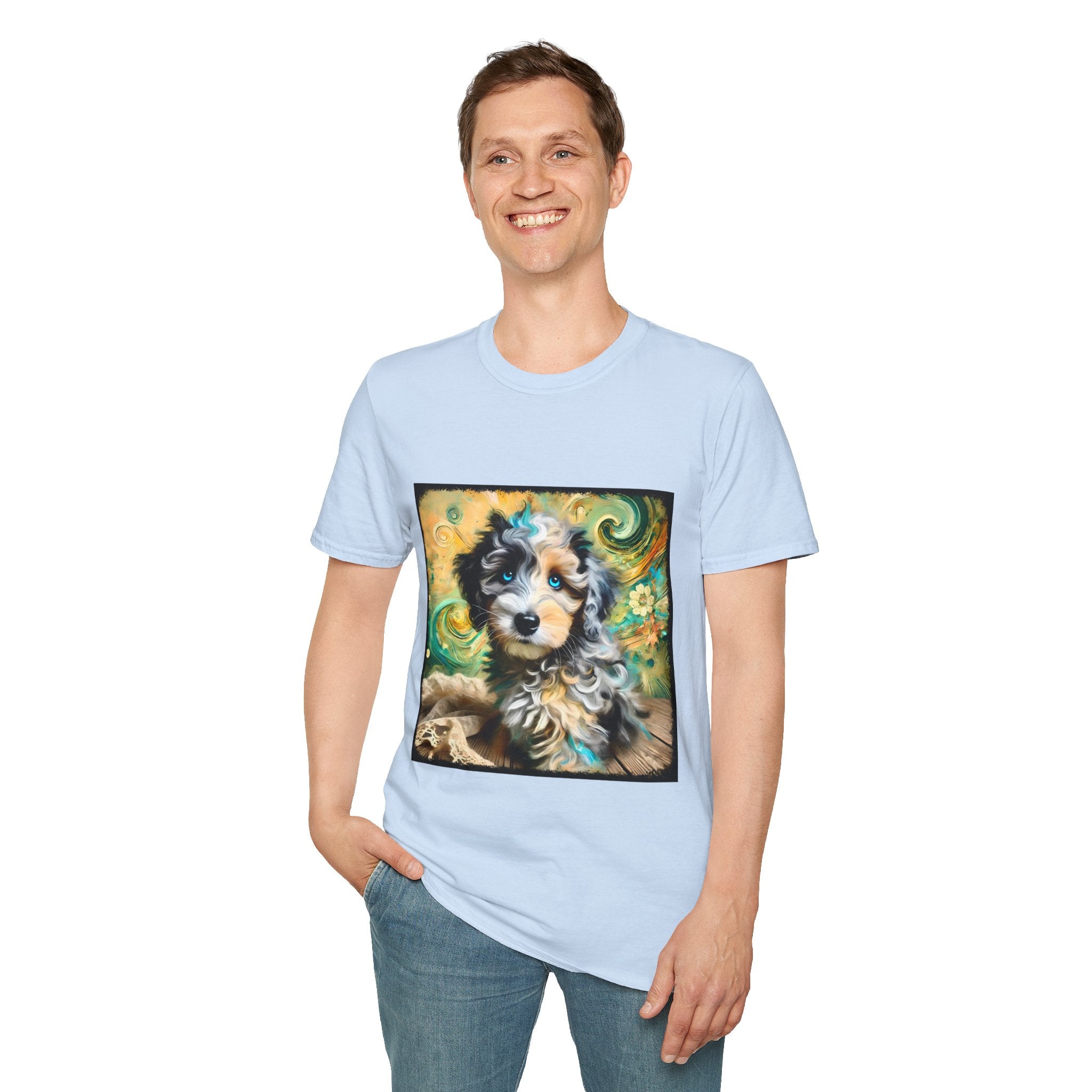 Aussiedoodle Emerald Swirl | Unisex Dog T-Shirt