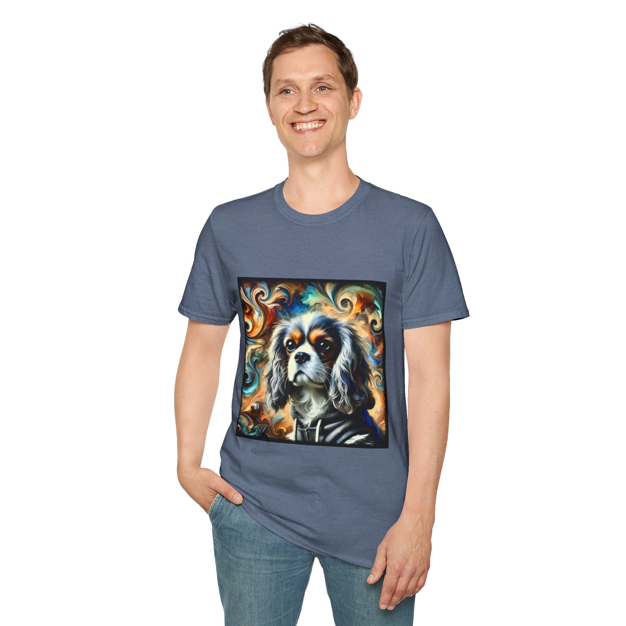 Cavalier King Charles Spaniel Silver Swirl | Unisex Dog T-Shirt