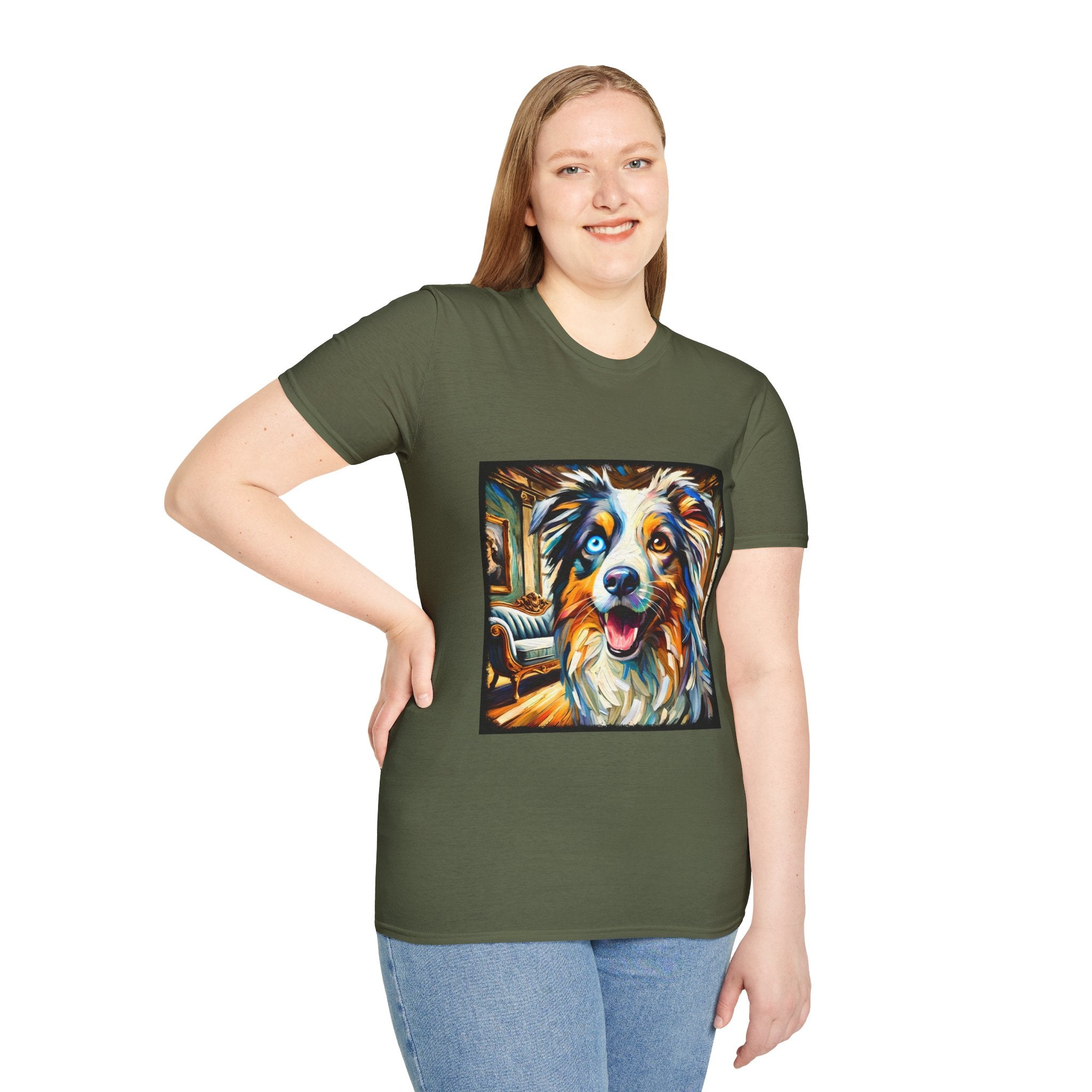 Australian Shepherd Blissful Swirl | Unisex Dog T-Shirt