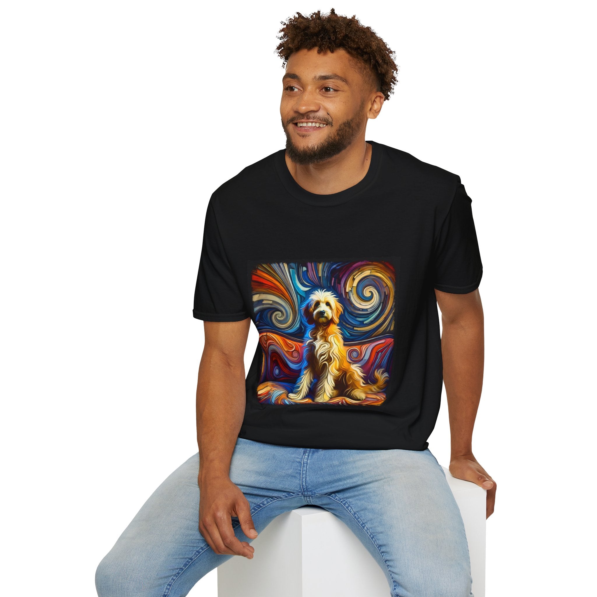Goldendoodle Multicolored Swirl | Unisex Dog T-Shirt