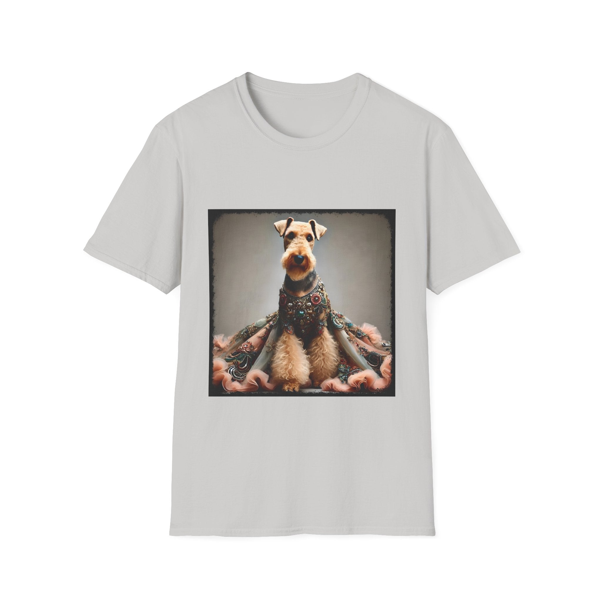 Airedale Terrier Shirt | Encrusted Queen Dog Lover Tee