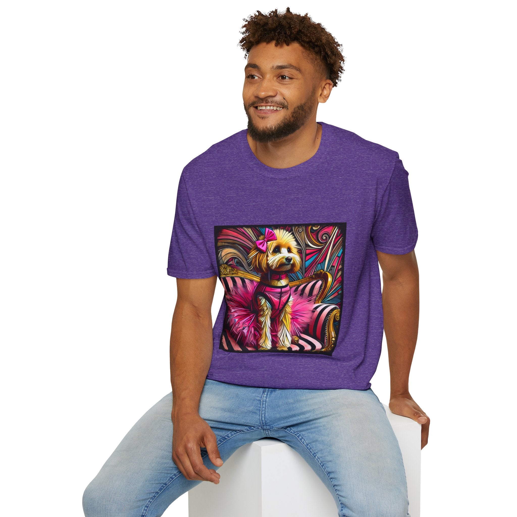 Goldendoodle Pink Rocker | Unisex Dog T-Shirt