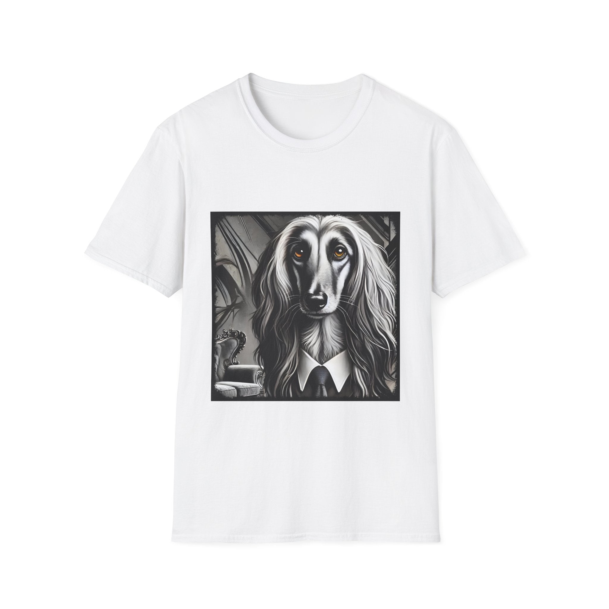 Afghan Hound Shirt | B&W Bold Eyes Dog Lover Tee