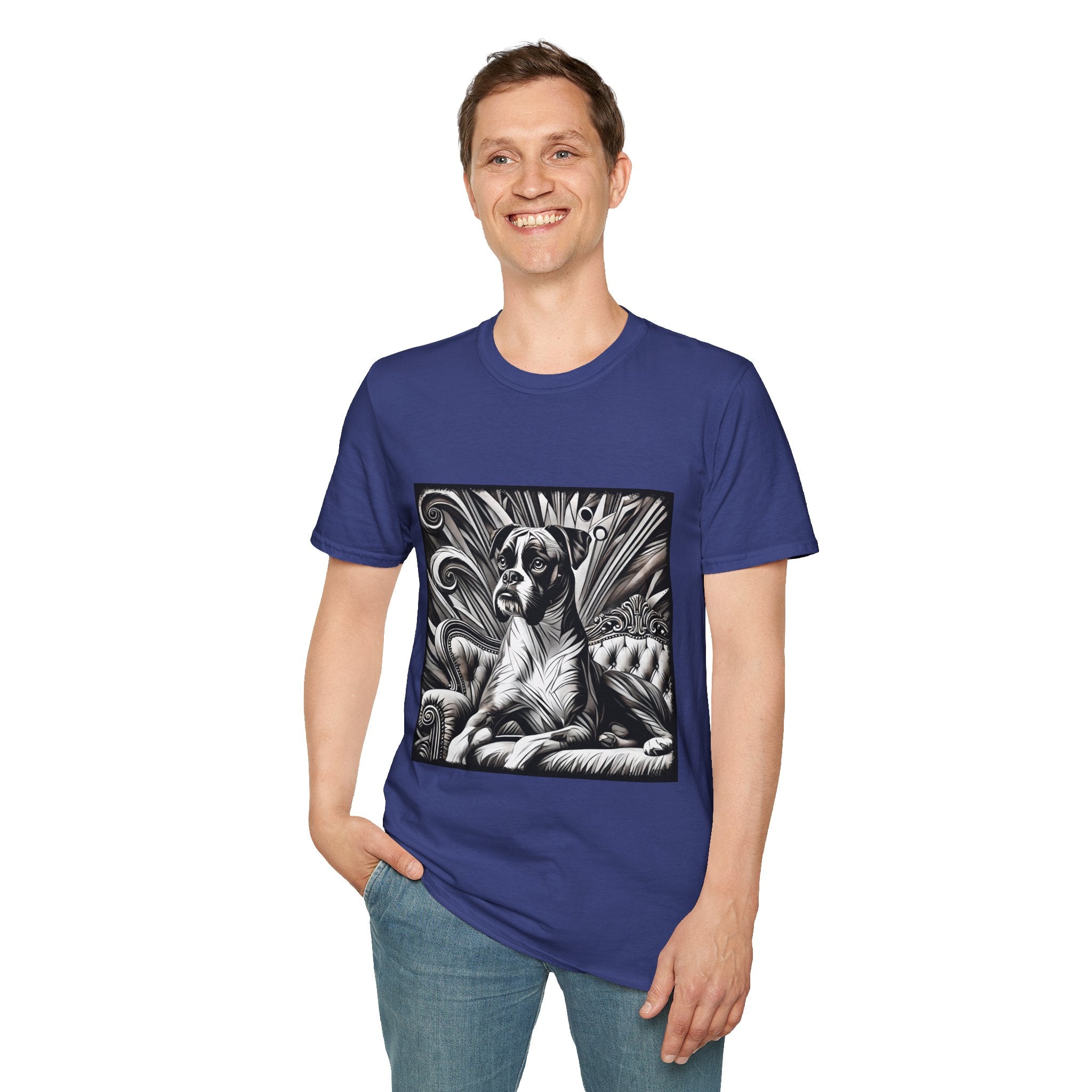 Boxer B&W Bold | Unisex Dog T-Shirt